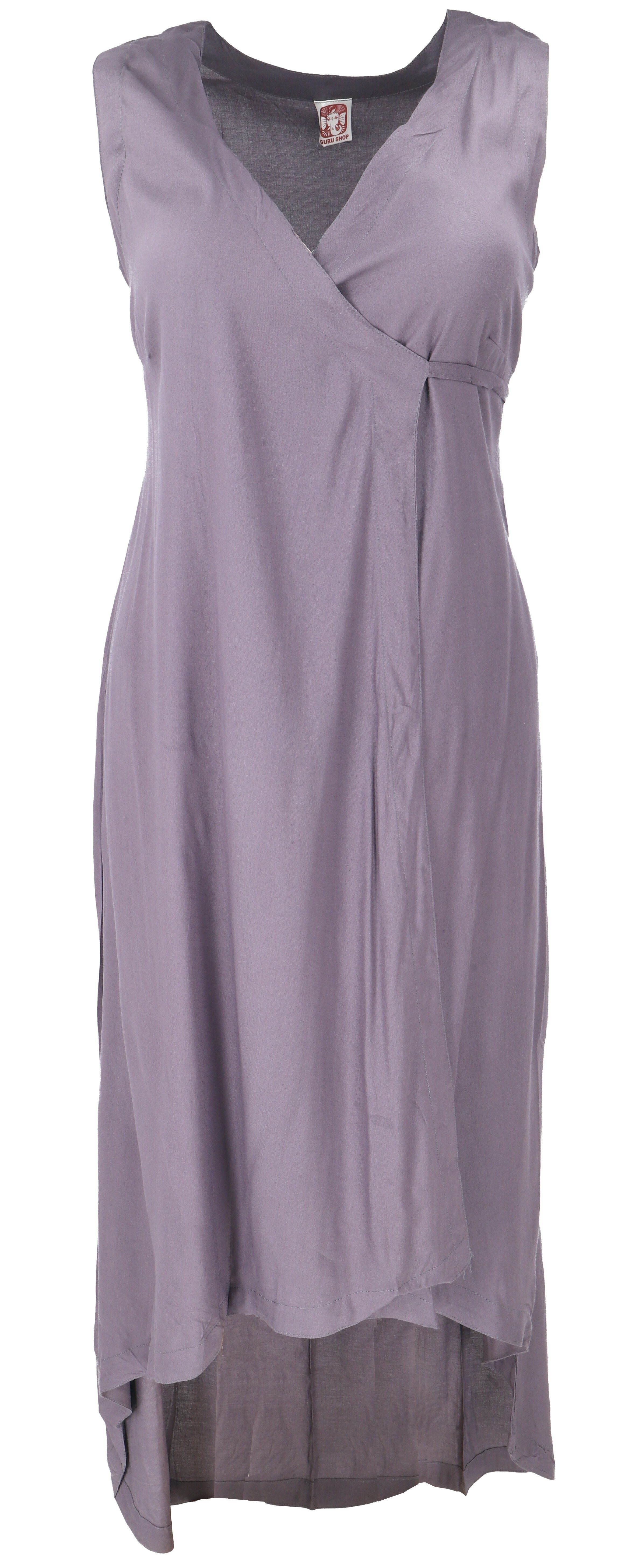 Guru-Shop Midikleid Luftiges Boho Sommerkleid, einfarbiges.. günstig online kaufen