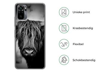 MuchoWow Handyhülle Schottischer Hochländer - Licht - Porträt - Natur, Phone Case, Handyhülle Xiaomi Redmi Note 10, Silikon, Schutzhülle