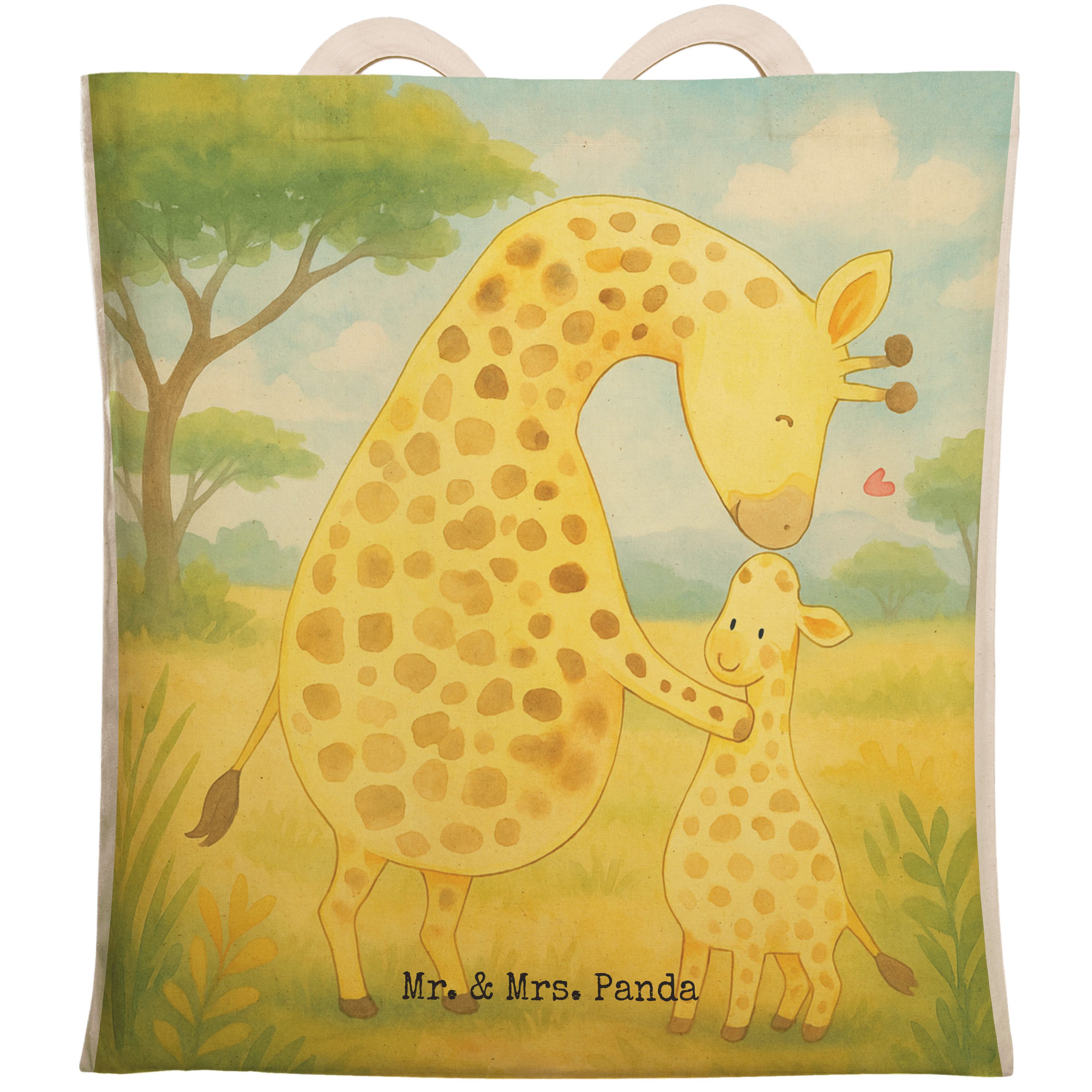 Tragetasche Giraffe Kind Design, shopping bag, Weiß, Einkaufstasche, Beuteltasche