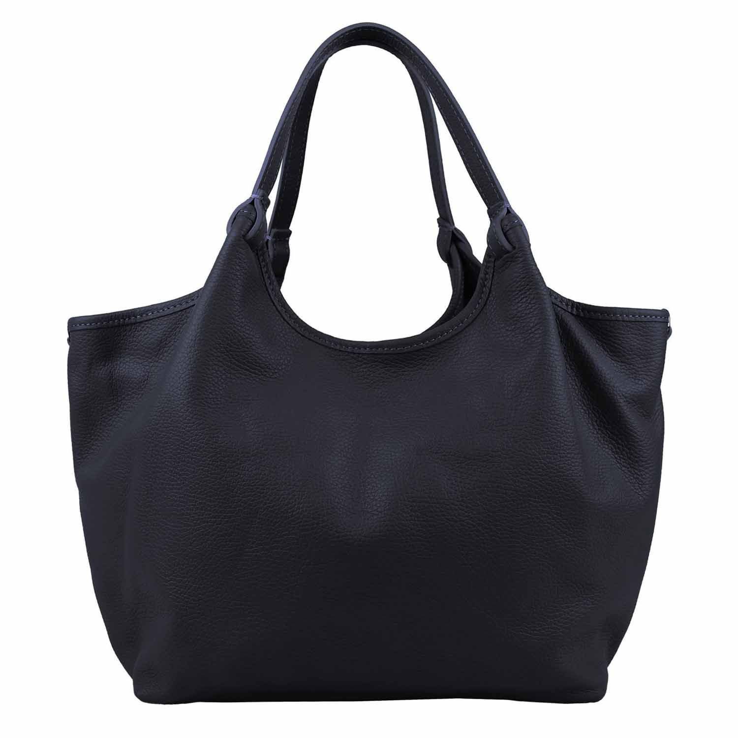 Shopper Made in Italy Damen Leder Tasche Tote Bag Business Handtasche Freizeit