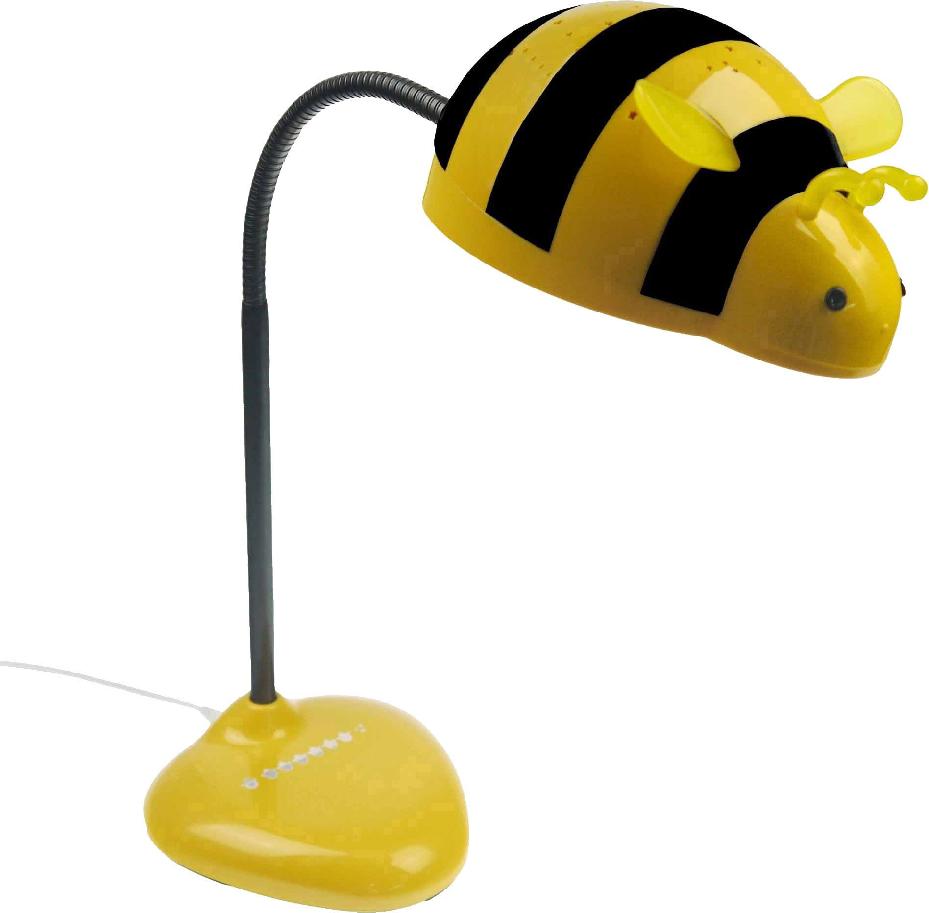 niermann LED Tischleuchte Starbee, Kinderlampe, Kinderzimmer, LED fest integriert, Projektionsleuchte Starbee, Made in Germany