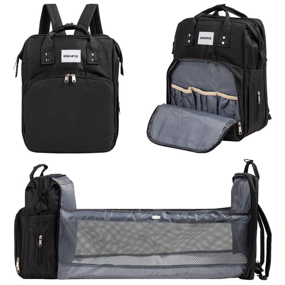 Barmøya Wickelrucksack 2 in 1, Isolierte Flaschenhalter, Laptopfach