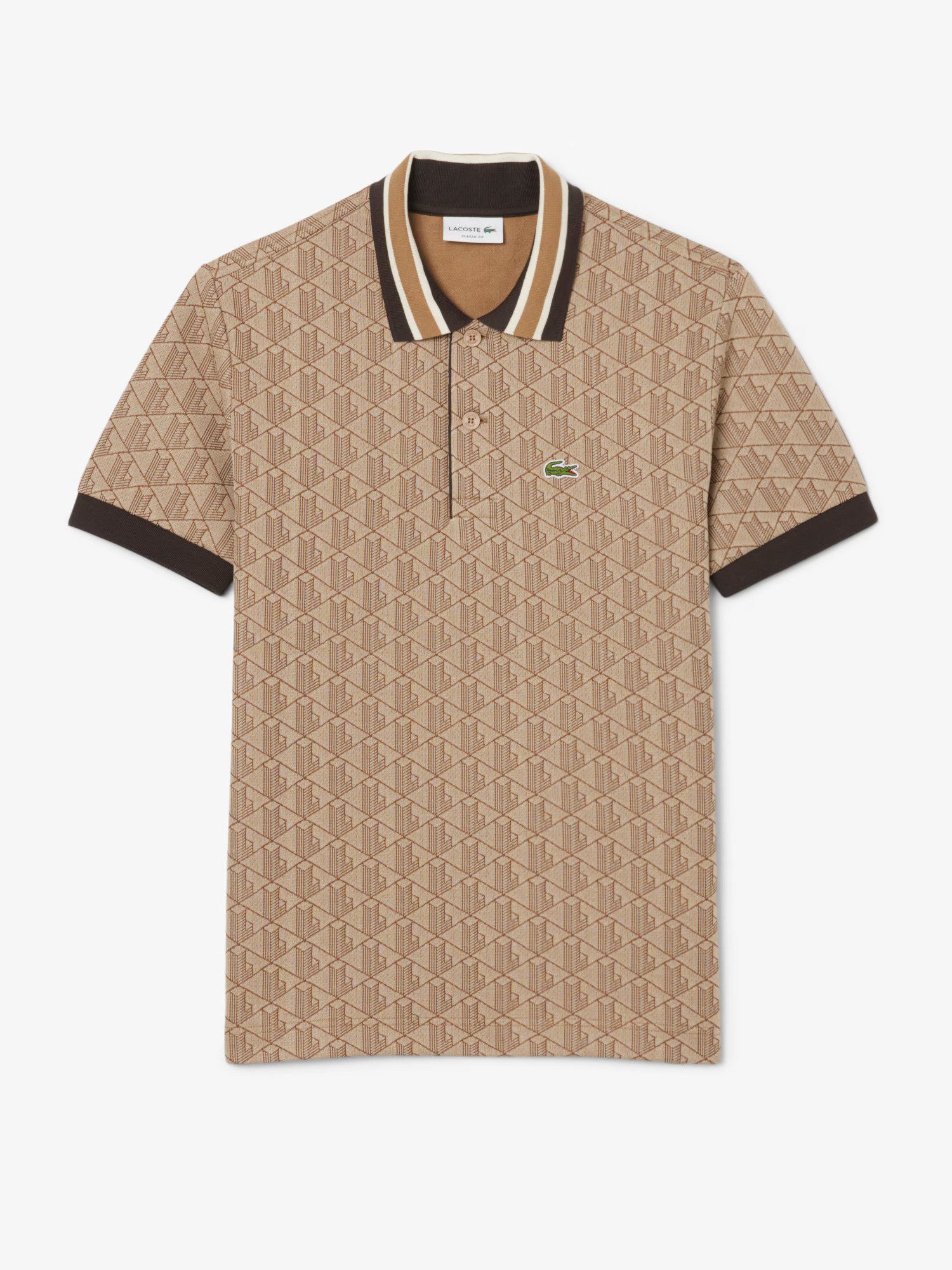 Lacoste Poloshirt Lacoste Classic Fit Monogramm günstig online kaufen