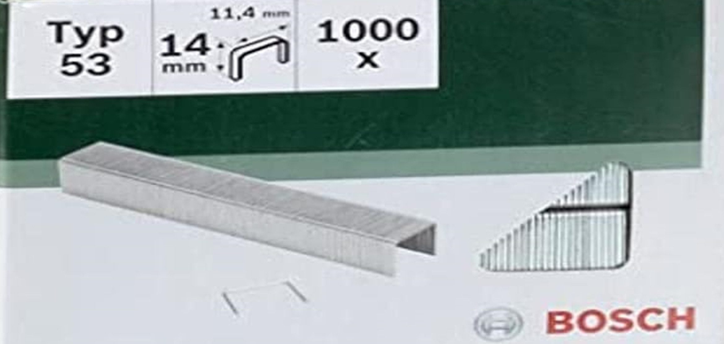 BOSCH Tackerklammer Bosch KlammernvTyp 53 - 11,4 x 0,74 x 14 mm 1000 Stk. 2609255822