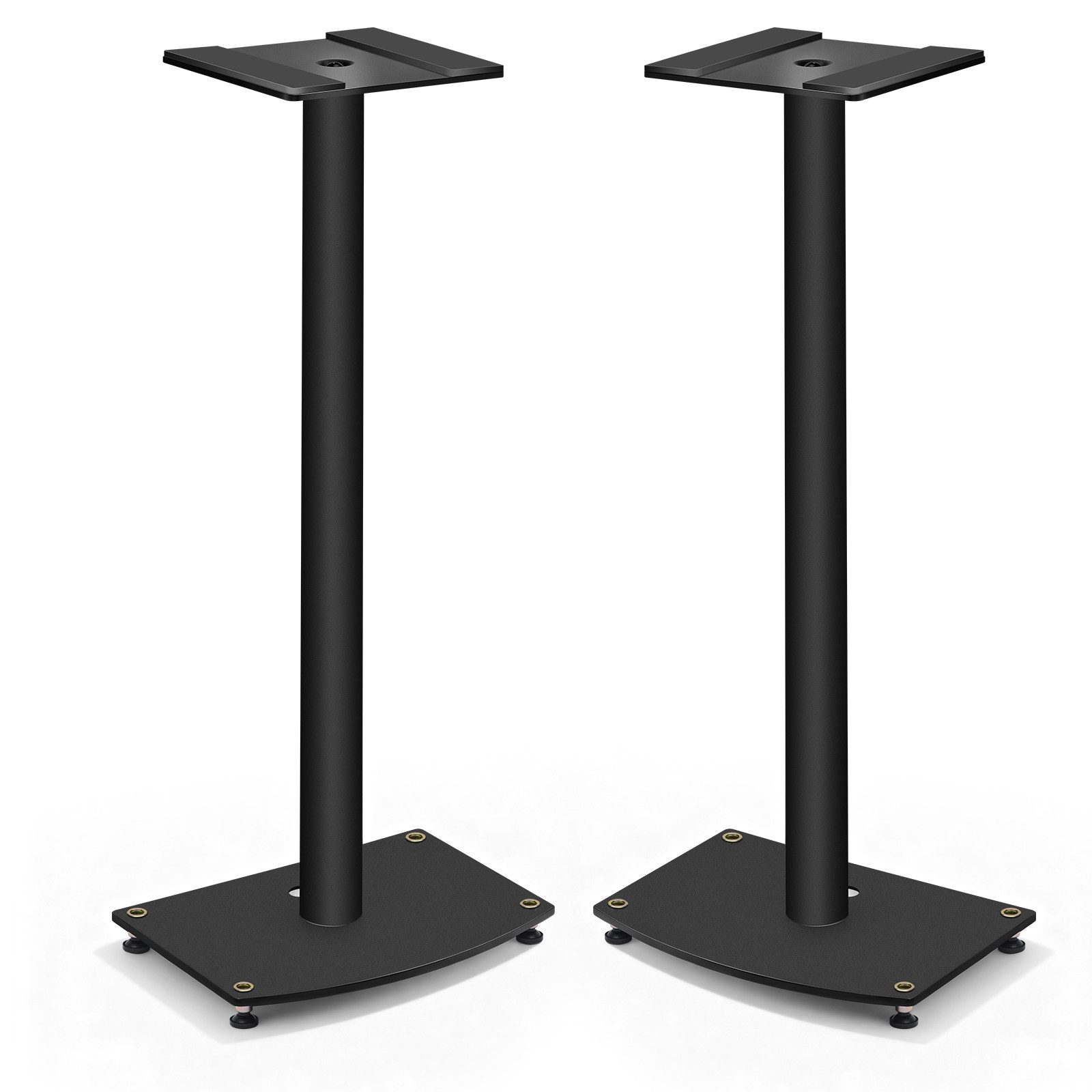 XIIW Lautsprecherständer Boxenständer 83.6cm Ausfüllbar Dämpfung Universal Lautsprecher Ständer, (3D-Stereo-Umgebungssound, 45° EINSTELLBARE Platte, mit Kabelmanagement, für Satelliten Surround Sound, Boxen Regallautsprecher für Heimkino Studio)