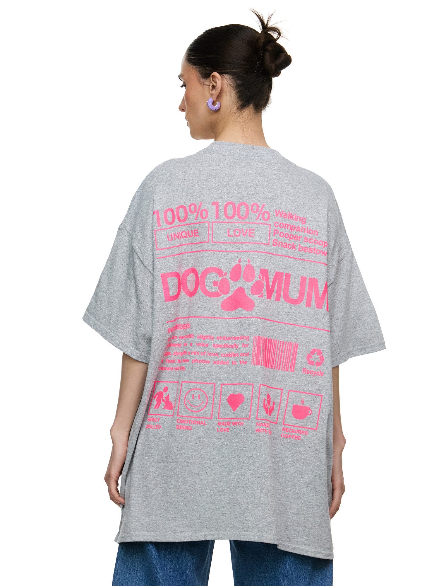 Worldclassca T-Shirt Worldclassca Oversized Print DOG günstig online kaufen