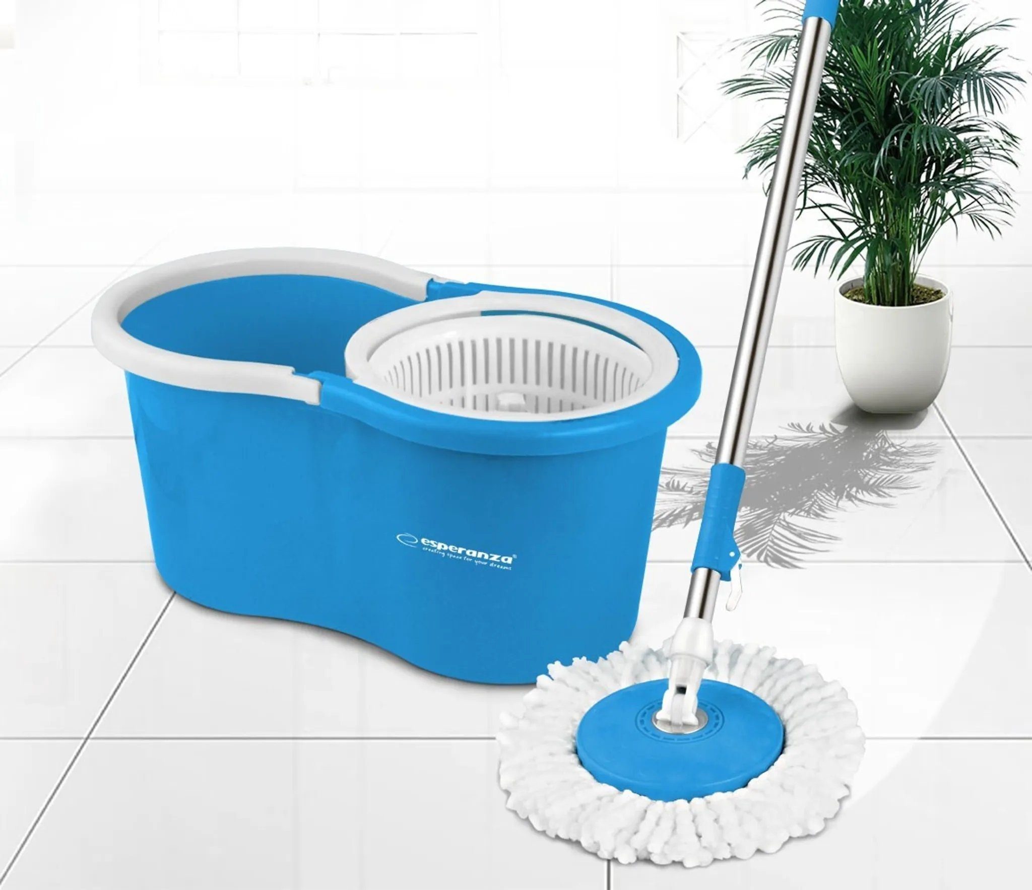 Wischmopp Bodenwischer Wischmop Set Mopp Eimer Teleskopstiel Mikrofaser