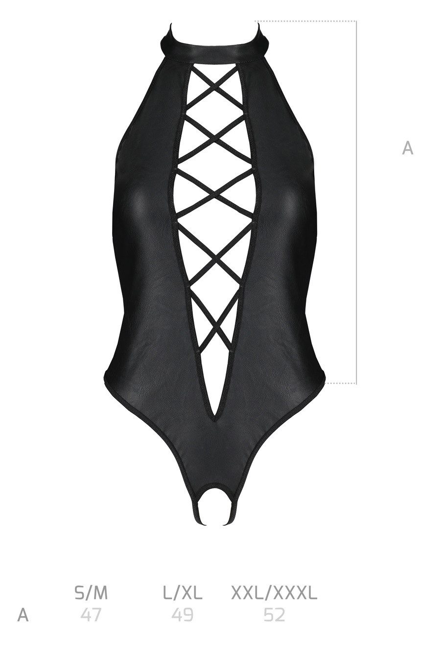 Passion Body-Ouvert eleganter Cut-Out Body mit offenem Schritt