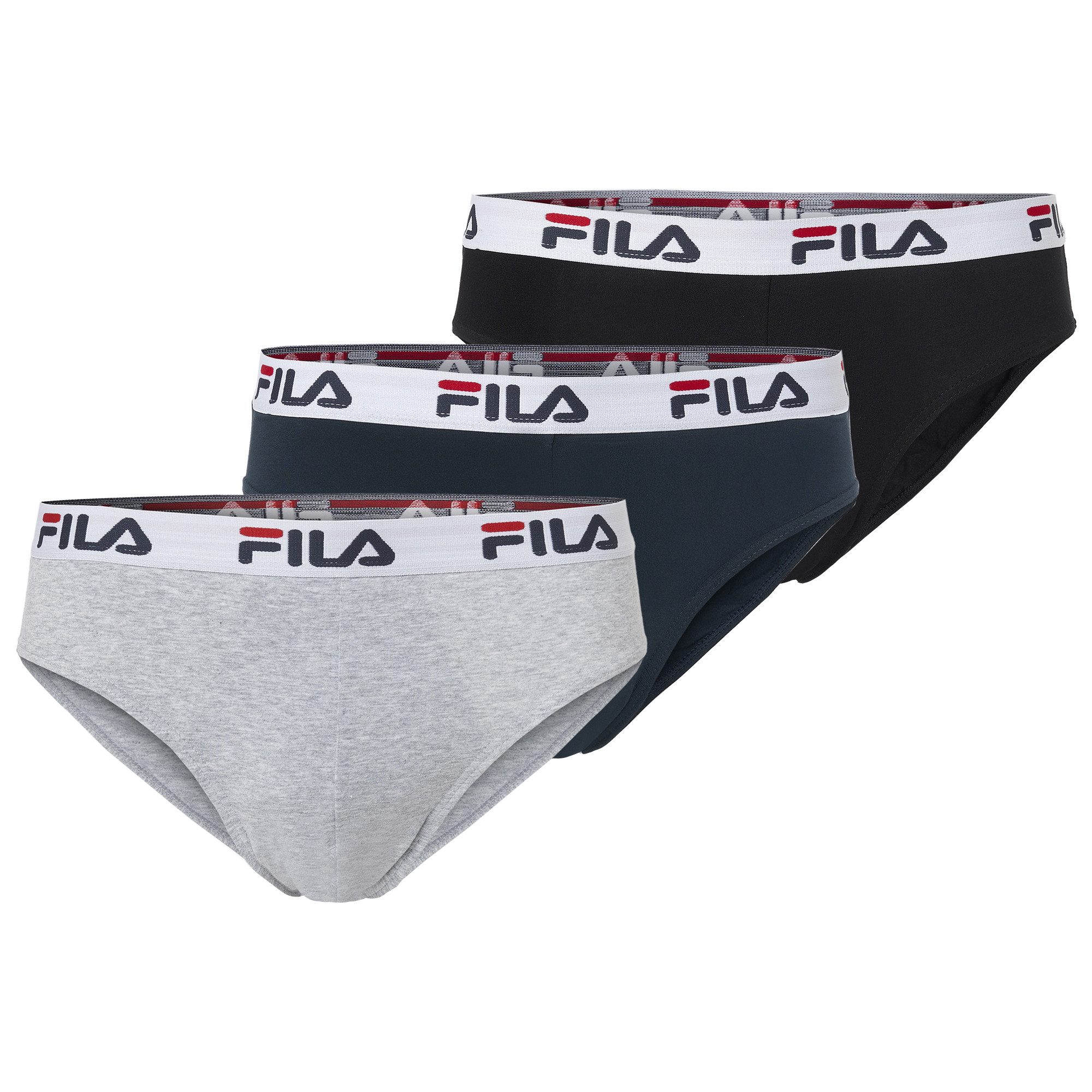 Fila Slip MAN BRIEF (3er Pack) mit elastischem Logobund