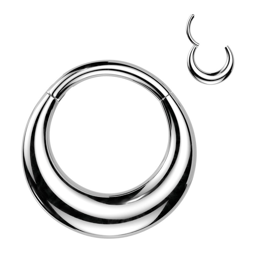 Nasenpiercing Septum Knorpel Segmentring Nasen Helix dicke Creole Silber 1,2mmx 10mm