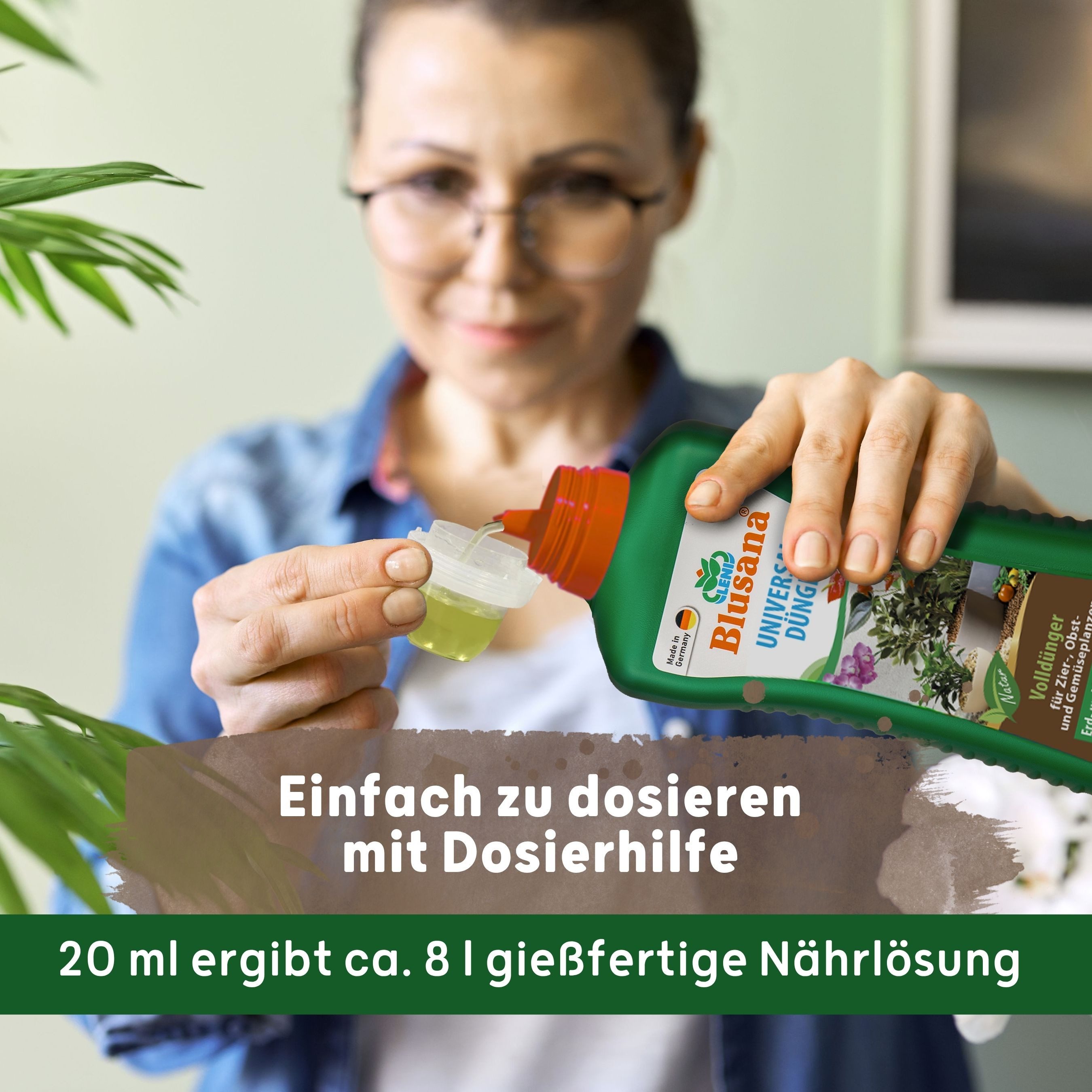 LENI Blumentopf "Classic" Hydrokultur Komplett-Set Selbst-Bewässerungssystem (Hydrokultur-Set, 4 St., Übertopf, Kulturtopf, Gießanzeige + 1 x 5L Substrat & 1L D – Bild 5 von 5