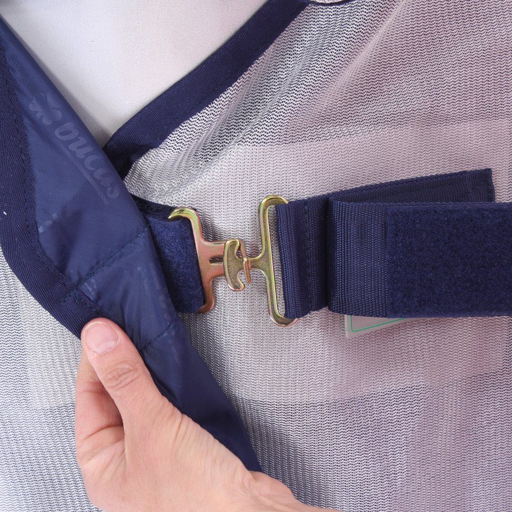 Bucas Pferde-Fliegendecke Bucas Freedom Fly Sheet Full Neck - Silver