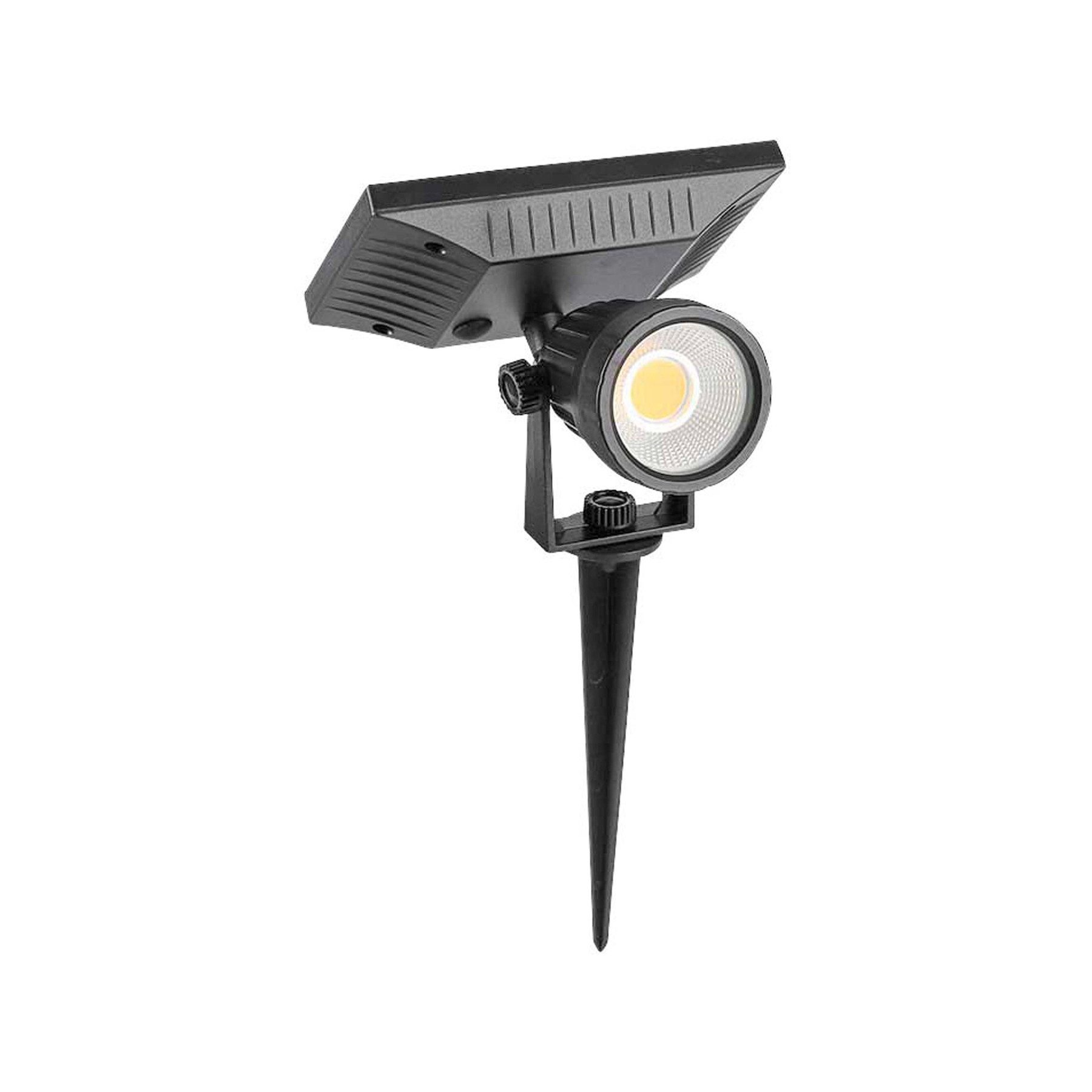 V-TAC LED Solarleuchte V-TAC Solar LED-Gartenleuchte VT-952, 2 W, 4000 K, IP65, schwarz