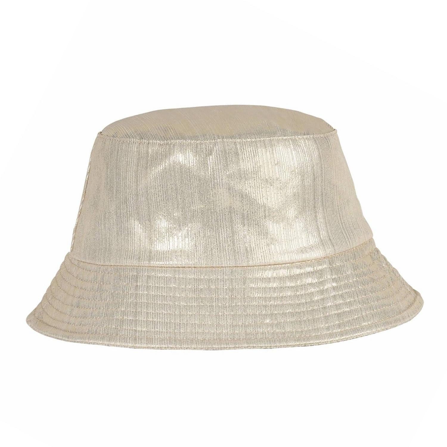 LuxusKollektion Fischerhut Eimerhut Unisex Punk HipHop Sommerhut Fischerhut DoubleSide B3.Gold