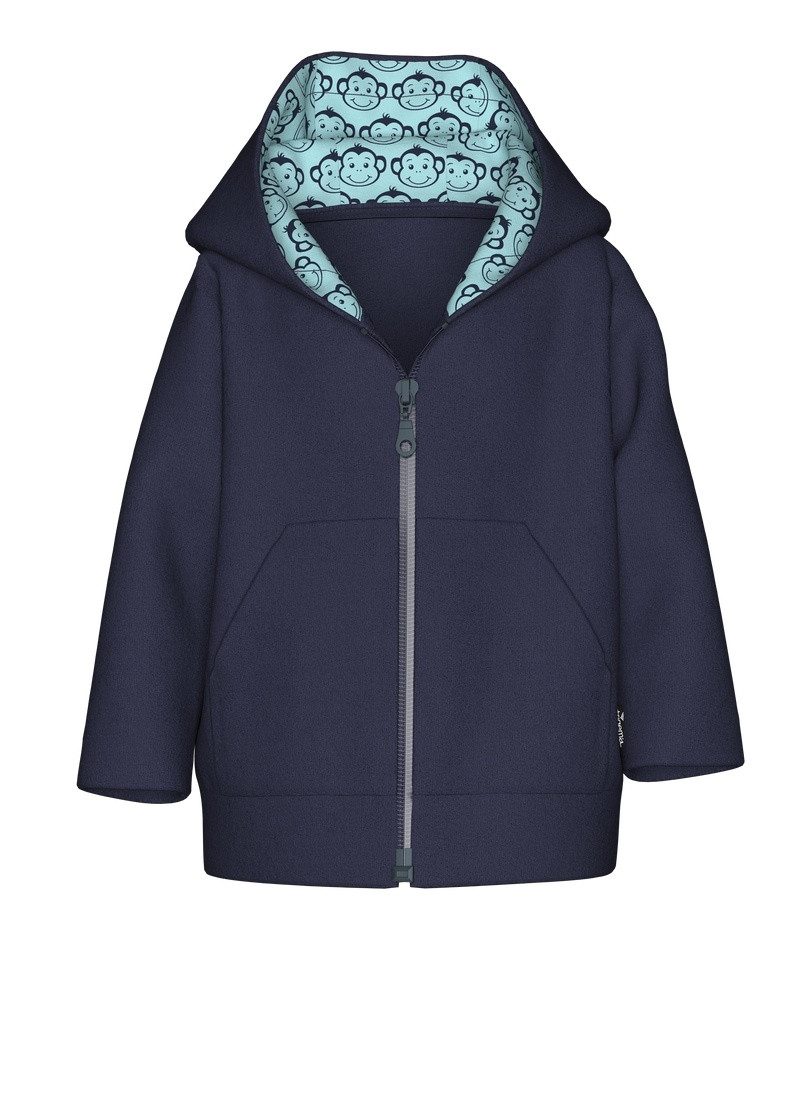 Trigema Fleecejacke TRIGEMA Fleecejacke mit Kapuze (1-St)