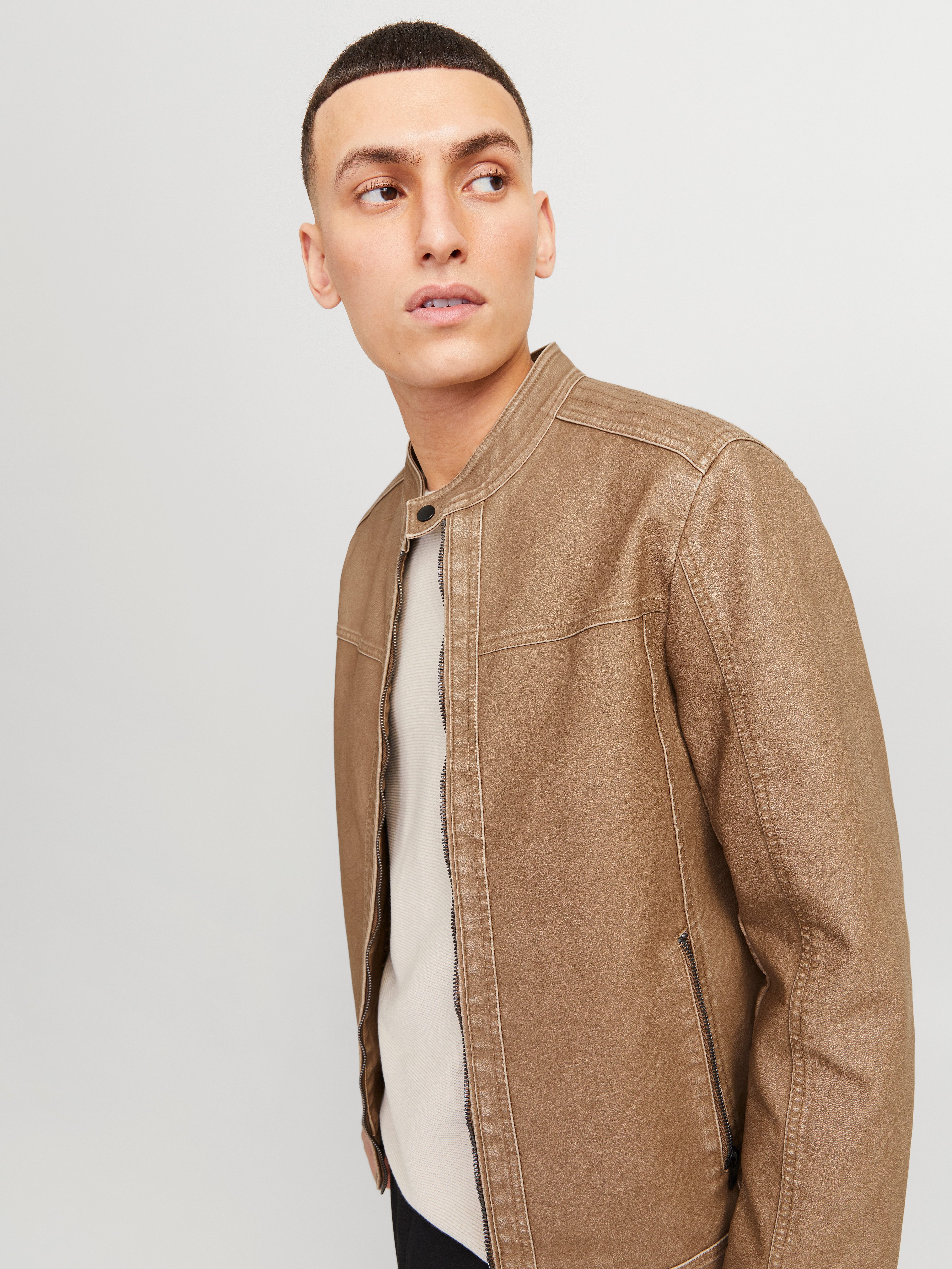 Jack & Jones Lederimitatjacke JJEWARNER WASHED günstig online kaufen