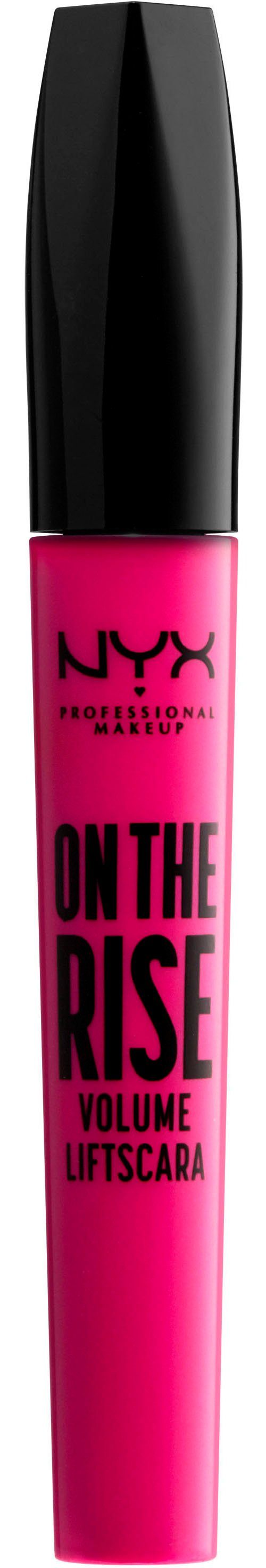 NYX Mascara Professional Makeup On The Rise Volume Liftscara, mit innovativer Bürste