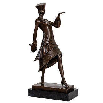 Aubaho Dekoobjekt Bronzeskulptur Art-Deco-Antik-Stil Bronze Figur Statue nach Paul Phili