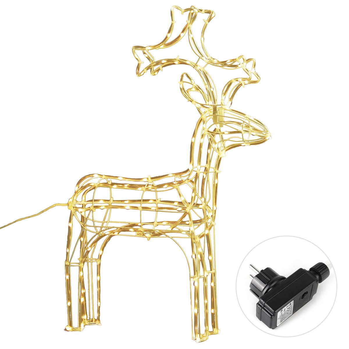 Salcar LED Dekolicht 60cm Rentier Weihnachtsdeko günstig online kaufen
