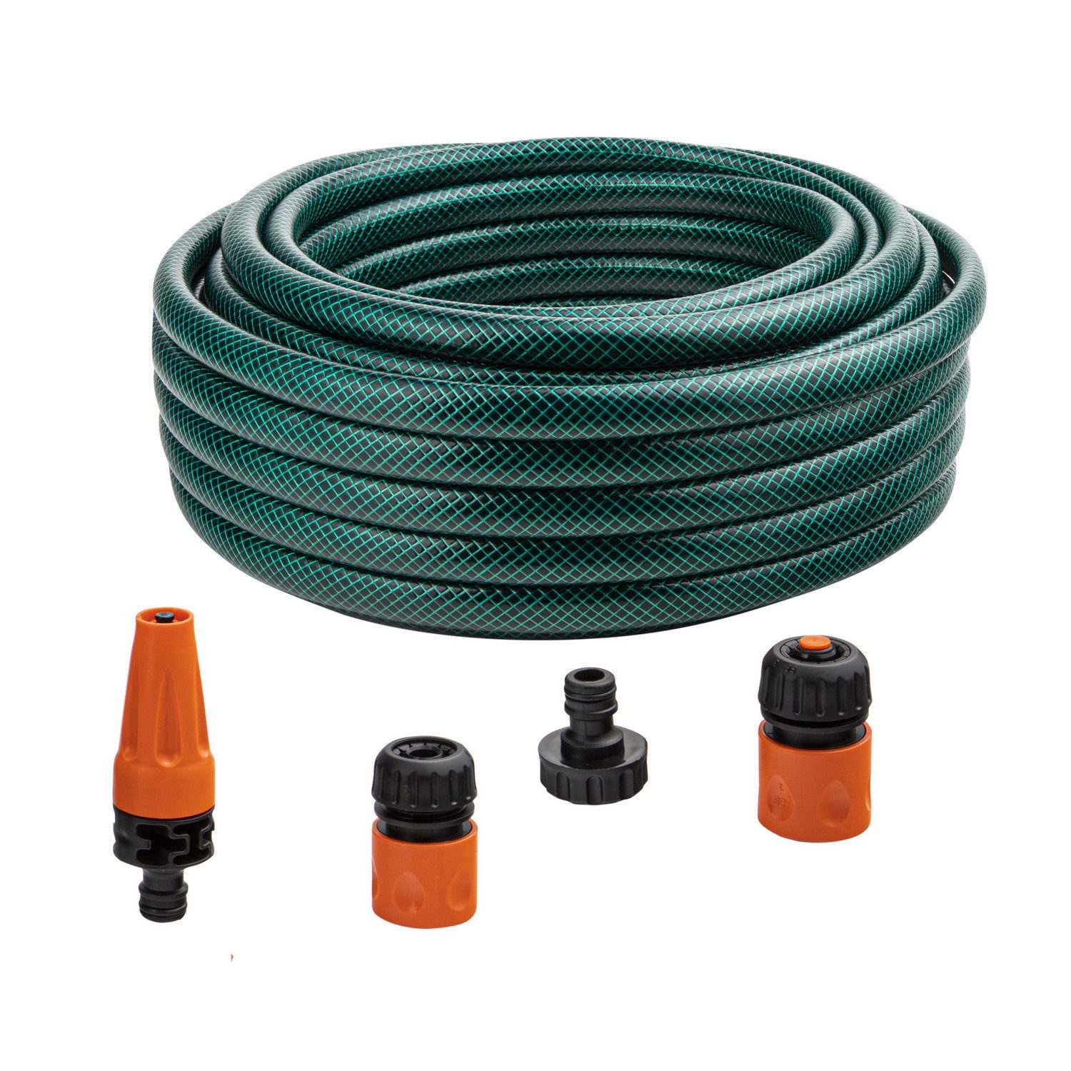 Haushalt International Gartenschlauch 20 Meter Wasserschlauch mit Anschlussgarnitur Bewässerungsschlauch
