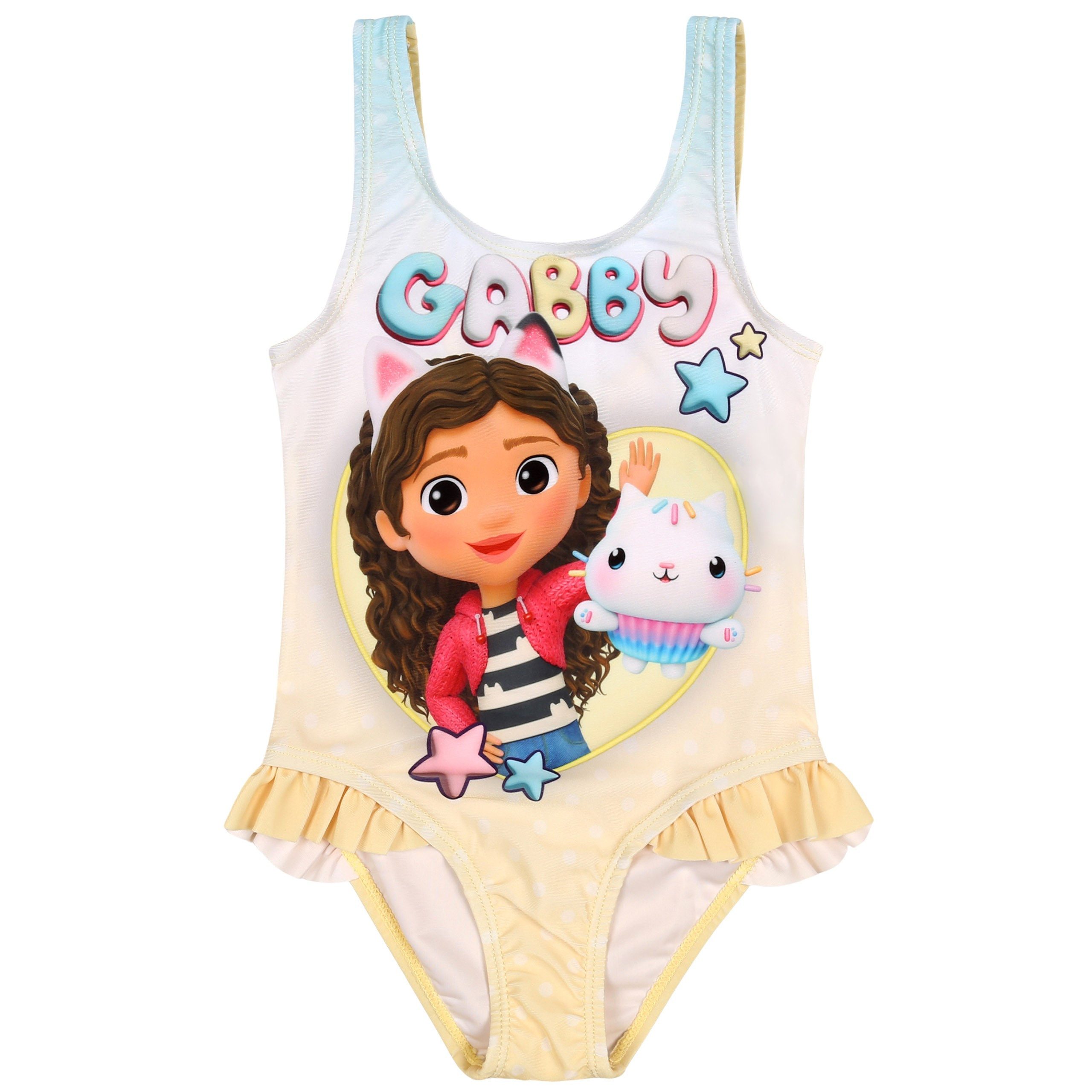 Gabby's Dollhouse Badekleid Gabby's Dollhouse Badeanzug für Mädchen, Schwimmbad und Strand