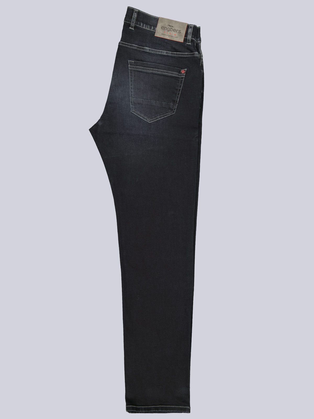 Engbers Stretch-Jeans Herren Jeans 5-Pocket Superstretch, Indigoblau – Bild 5 von 5