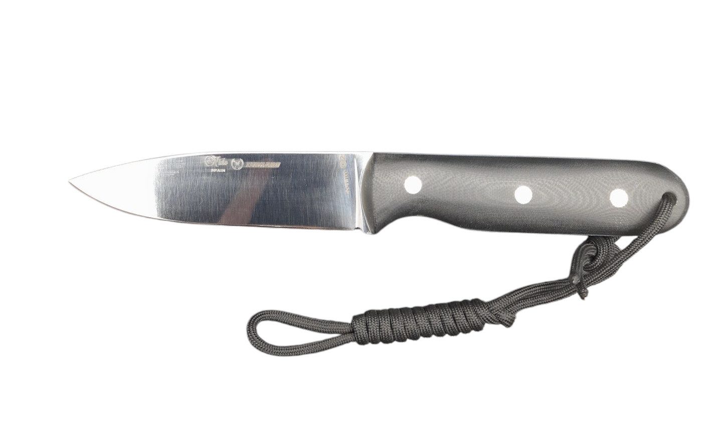 Nieto Universalmesser Miguel Nieto feststehendes Messer Terrano, Kohlenstoffstahl, (1 St), Full Tang; Kohlenstoffstahl; Scheide inklusive