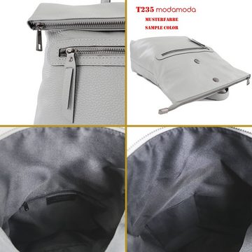 modamoda de Rucksack T235, Echtleder Handmade in Italy