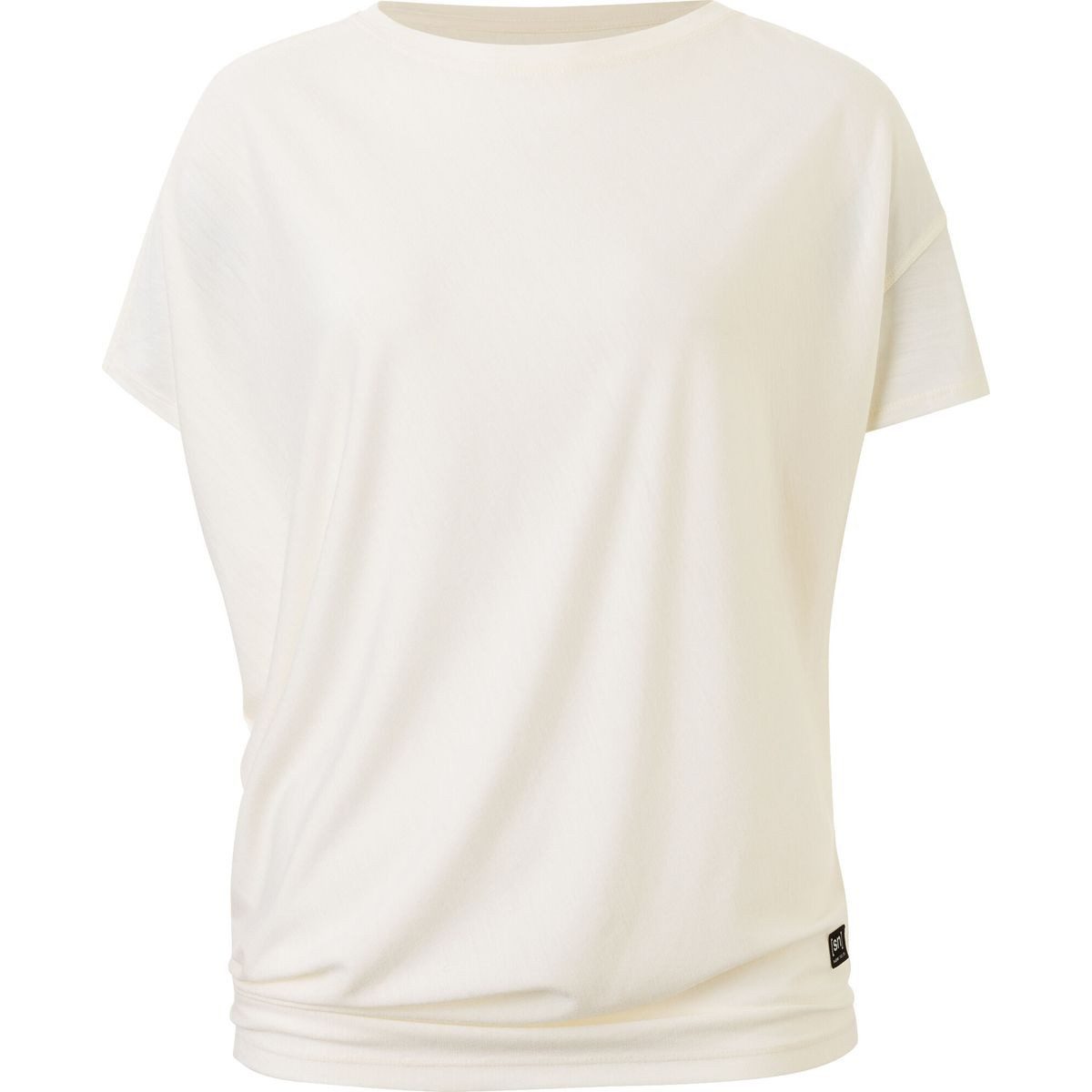 SUPER.NATURAL Kurzarmshirt W Yoga Loose BIO J Tee Damen-Shirt aus SUPER.WOOL mit lockerer Passform, ideal für Yoga
