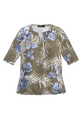 FRANK WALDER Blusenshirt mit botanischem Dessin