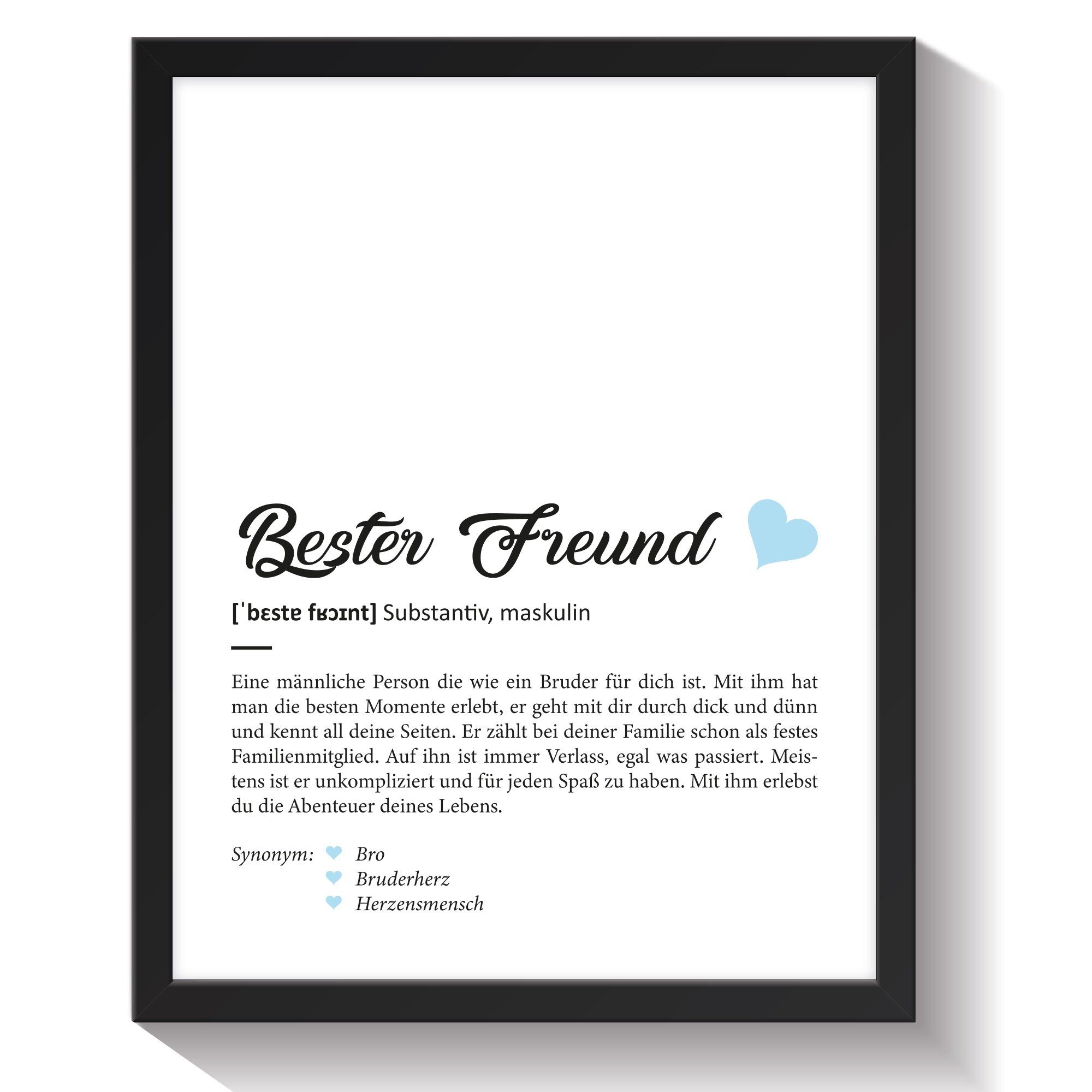 GRAVURZEILE Poster Definition Poster, Kunstdrucke auf DIN A4 Foto-Papier, B günstig online kaufen