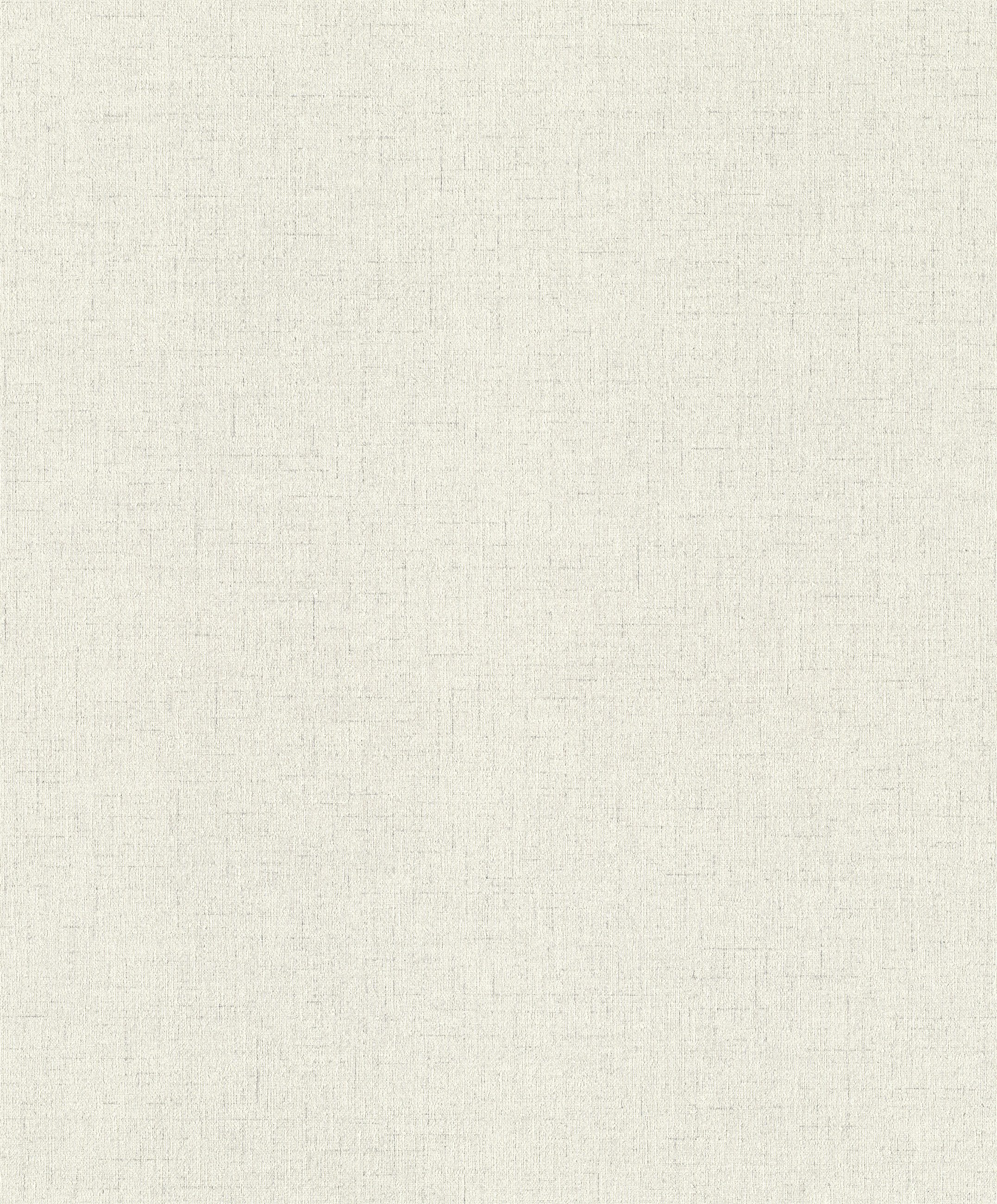 Rasch Vliestapete mit textiler Struktur in hellem Creme-Weiß - Noble Zen Nuno, strukturiert, Leinenoptik, Strukturmuster, Ton-in-Ton, einfarbig, uni, unifarben mit Farbeinsatz, (1 St), textile Optik