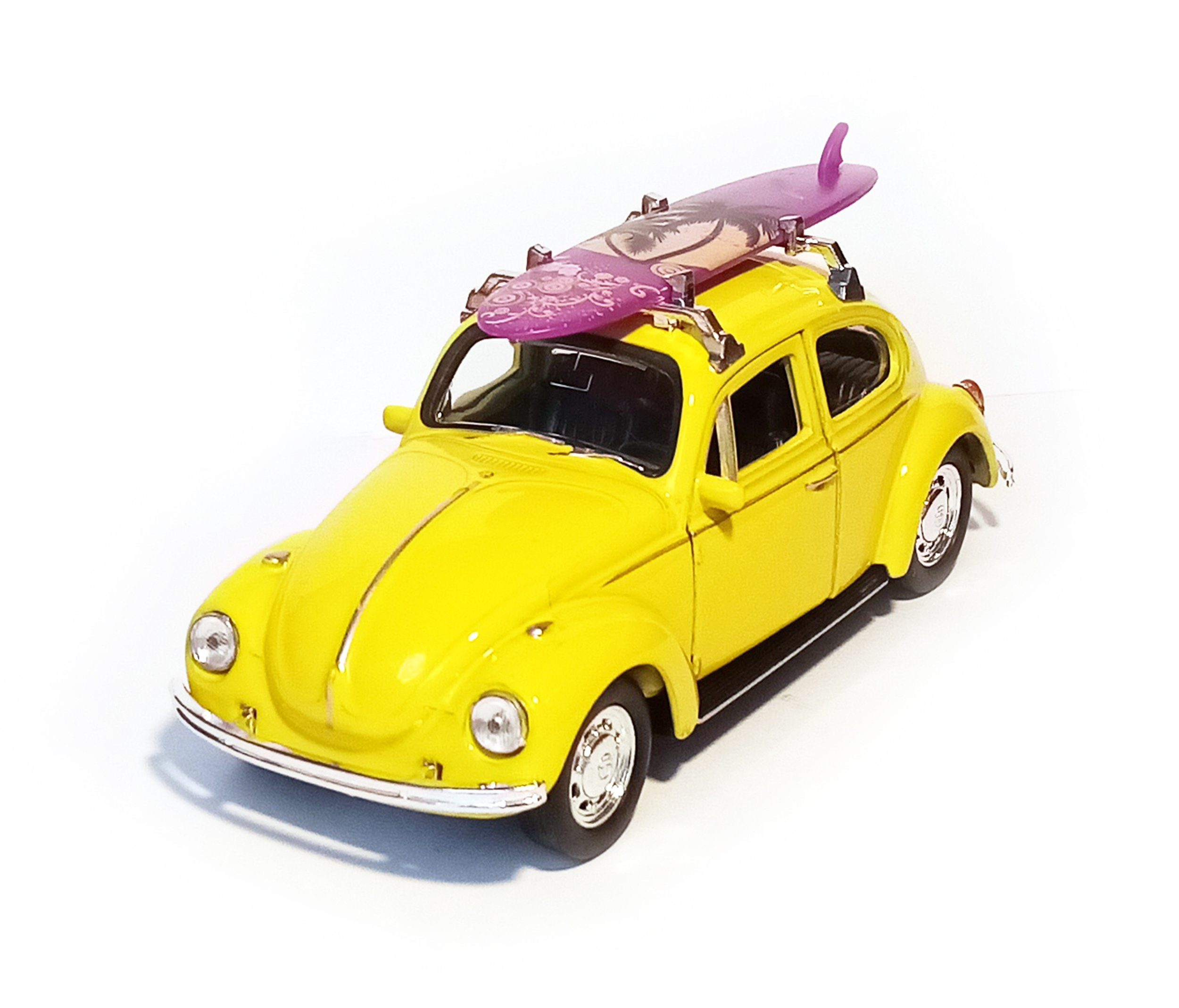 Welly Modellauto »VOLKSWAGEN BEETLE Käfer VW mit Surfbrett Metall Modellauto  Modell Auto Spielzeugauto 46 (Gelb)« online kaufen | OTTO