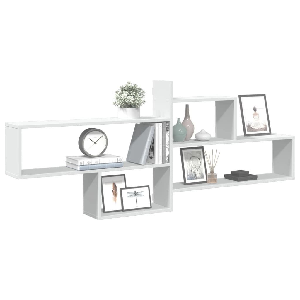 vidaXL Regal Wandregal Weiß 167,5x18x68 cm günstig online kaufen