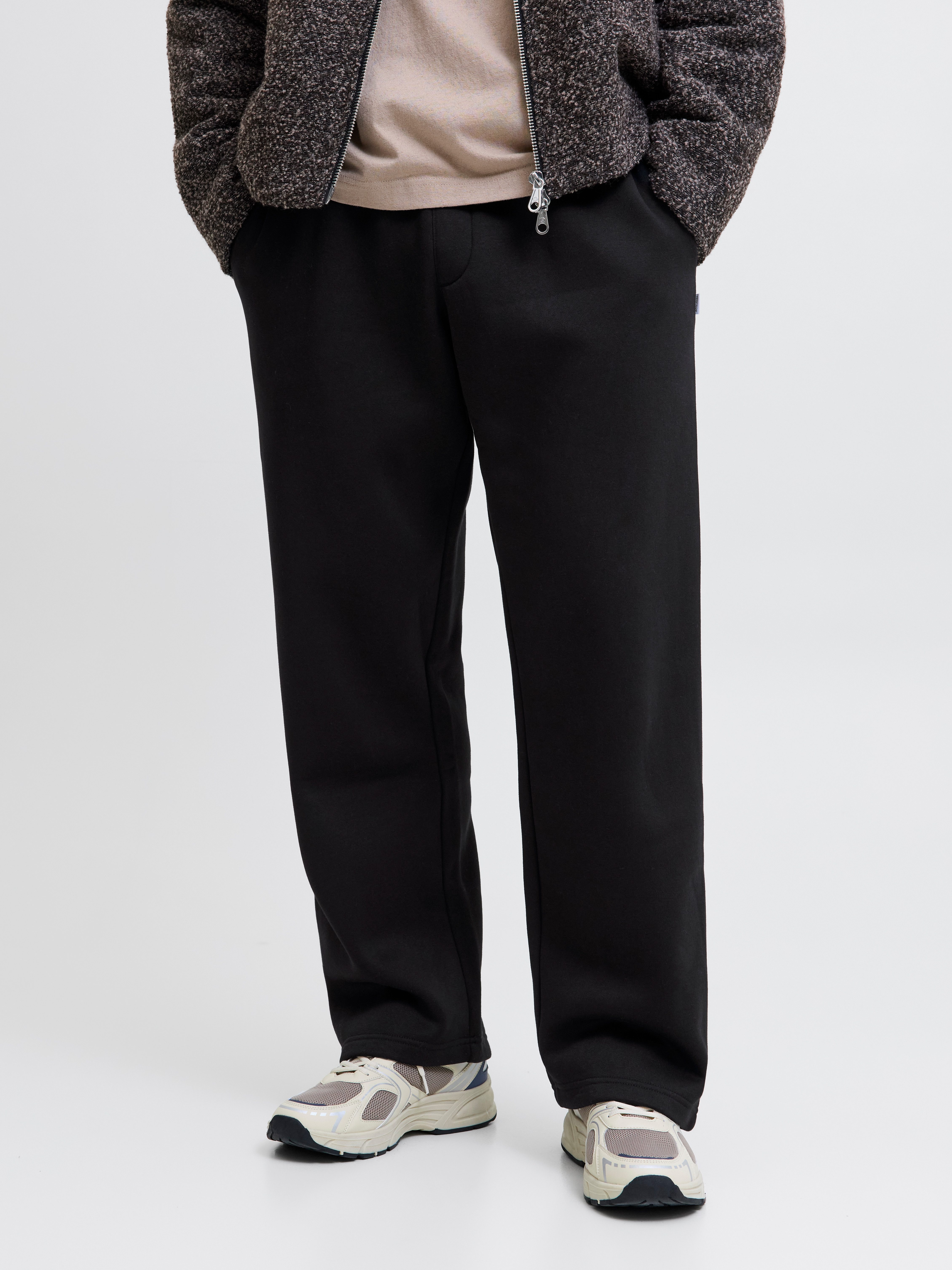 Jack & Jones Sweathose JPSTBILL BRADLEY SWEAT PANT Materialmix, weit