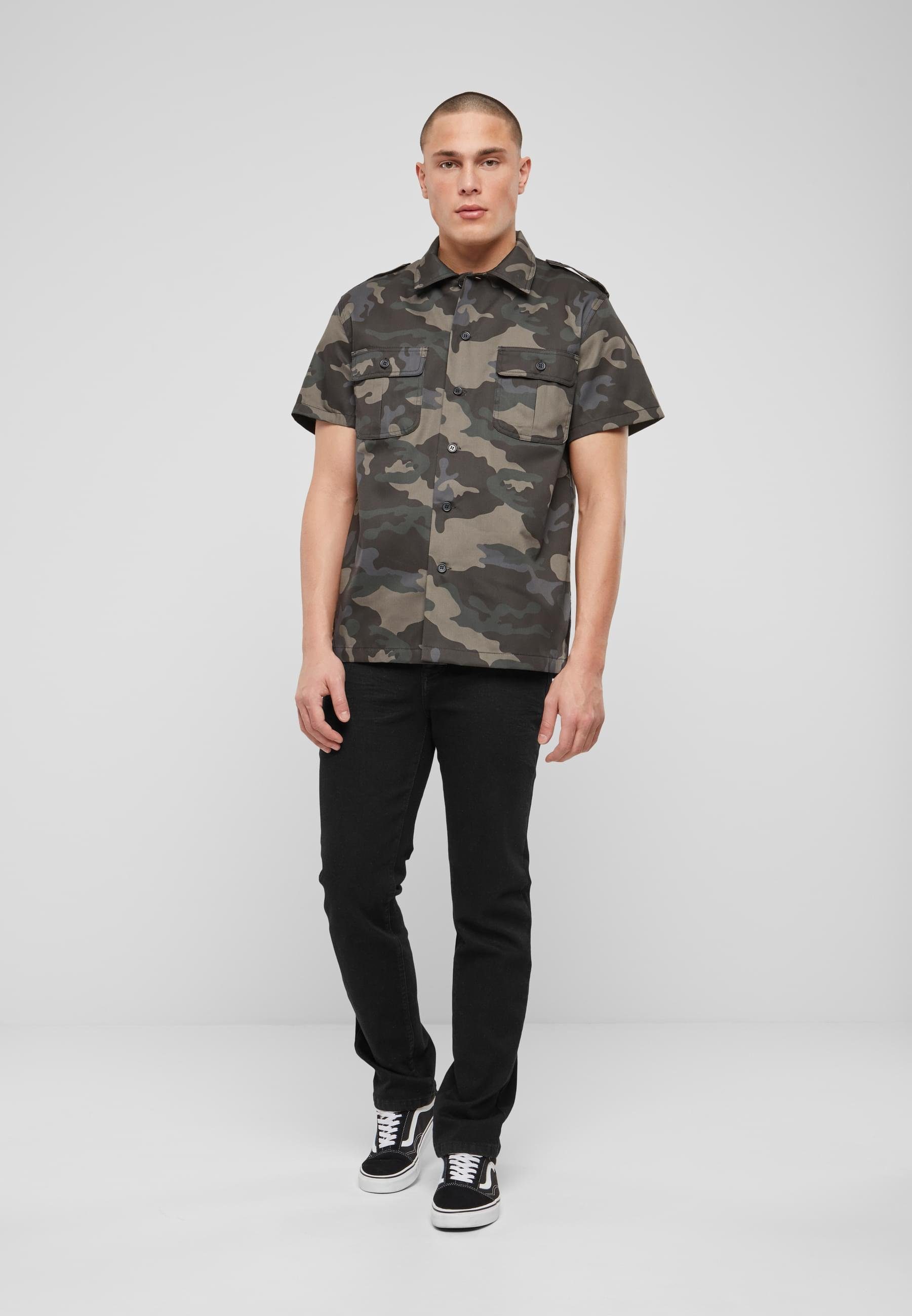 Brandit Langarmhemd Brandit Herren Short Sleeves US Shirt (1-tlg)