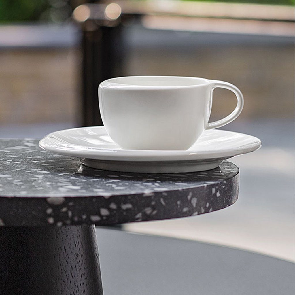 Villeroy & Boch Tasse NewMoon Kaffeetasse, 190 ml, 6 Stück, weiß, 6-tlg., Porzellan, Premium Porcelain, mikrow.- & spülm.sicher, Made in Germany