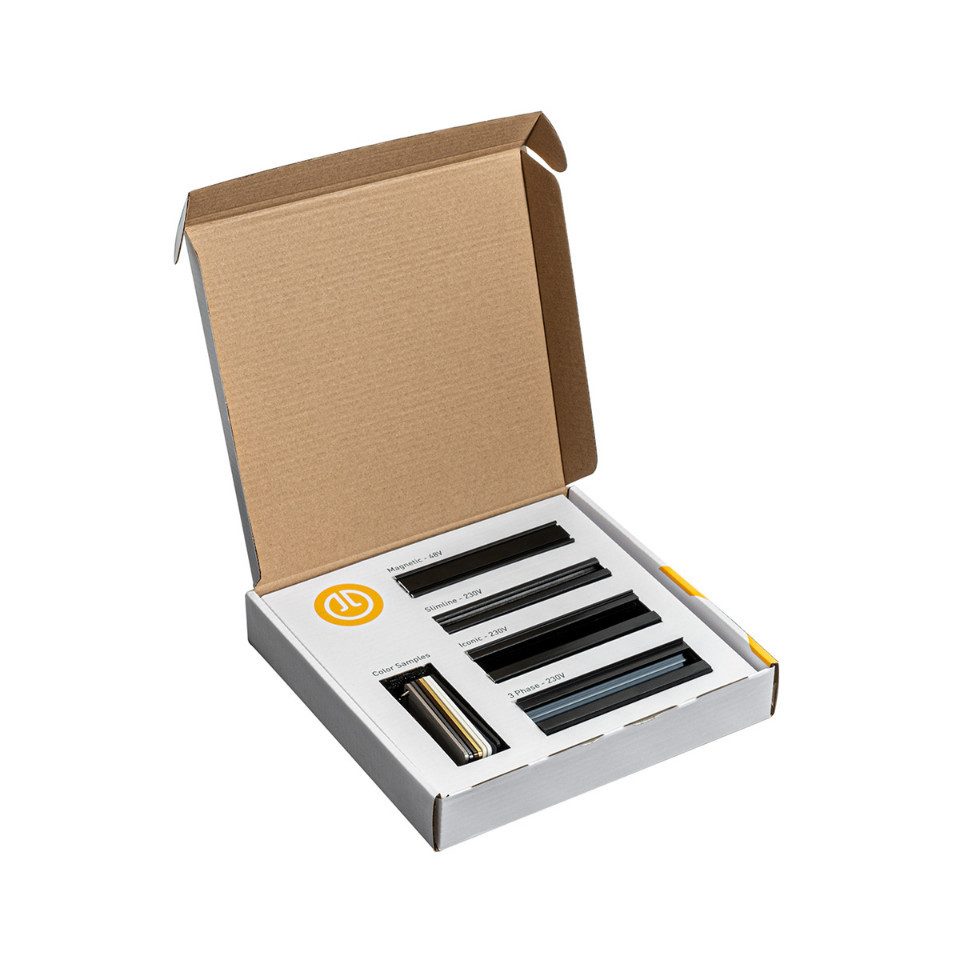 Qazqa Schienensystem-Schienen Rails sample box, 24 cm, (1-tlg)