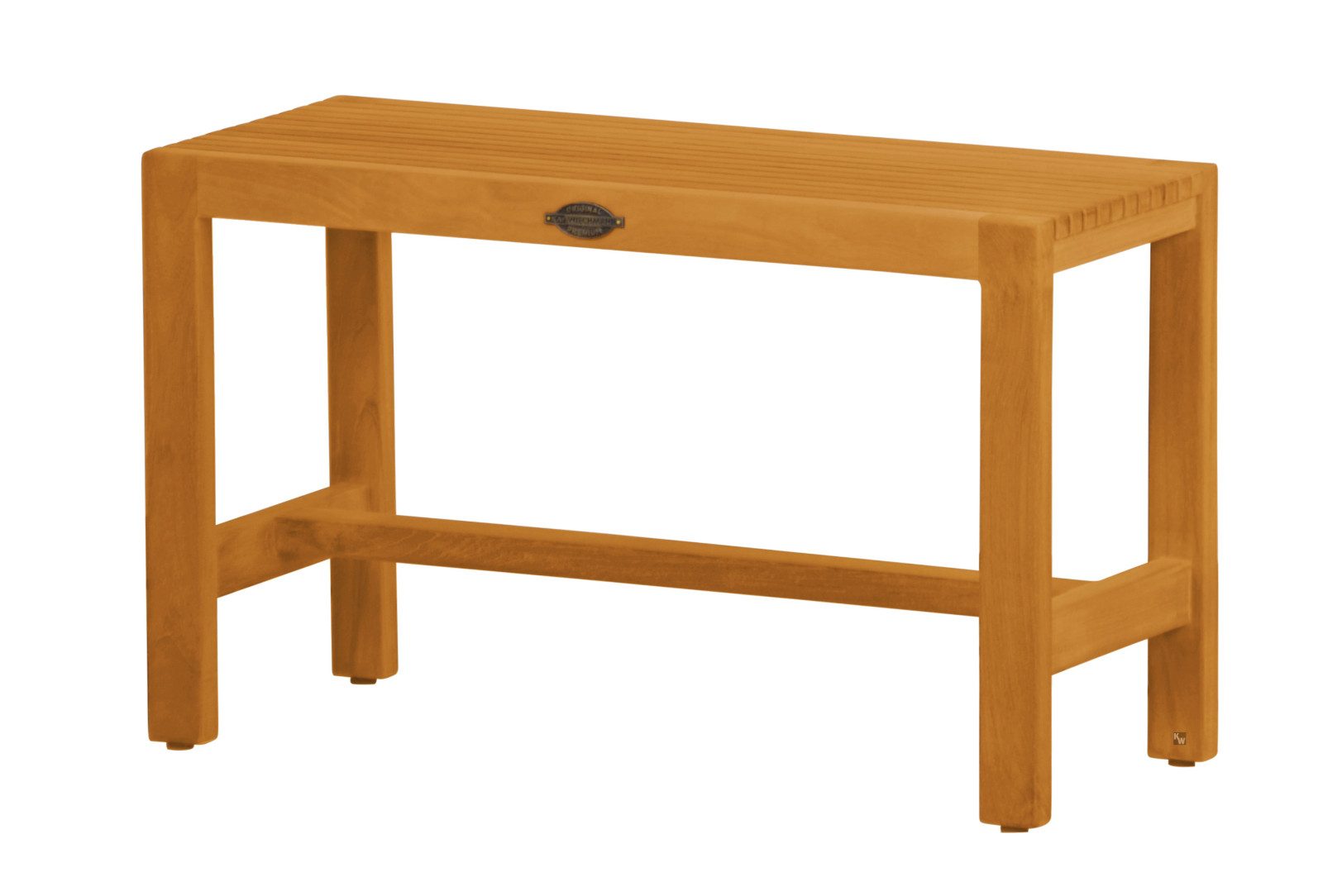 Kai Wiechmann Badhocker Bad Sitzbank Holz Belina Premium, Teak Badezimmerbank massiv, Anti-Rutsch-Füße, pflegeleicht