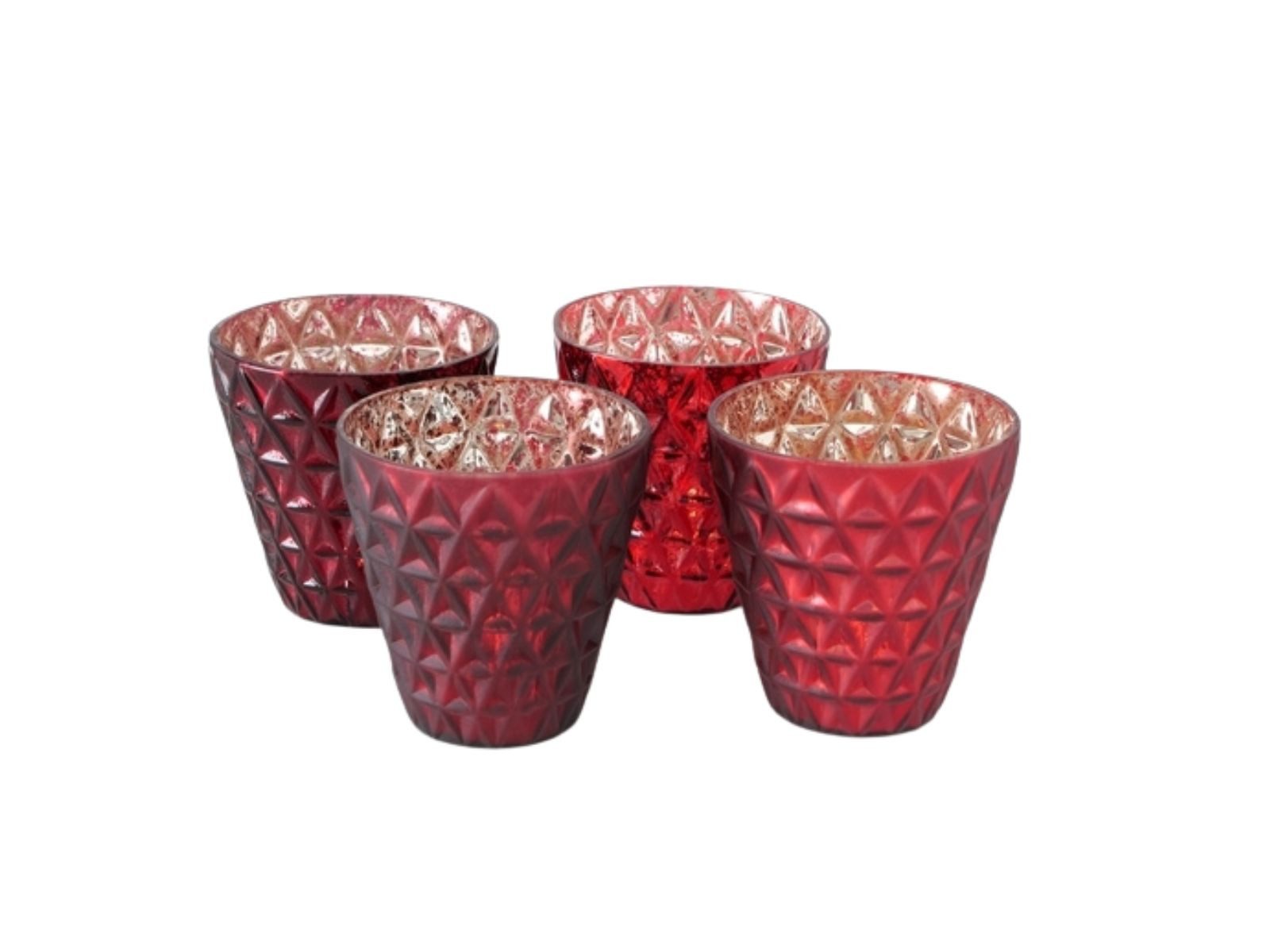 BOLTZE Windlicht Leawell Windlicht dunkelrot sortiert 13 cm (1 St)