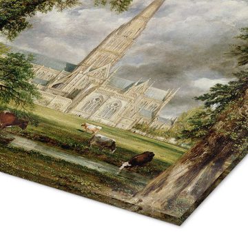 Posterlounge Acrylglasbild John Constable, Kathedrale von Salisbury vom Gelände des Bischofs aus, 1822, Malerei