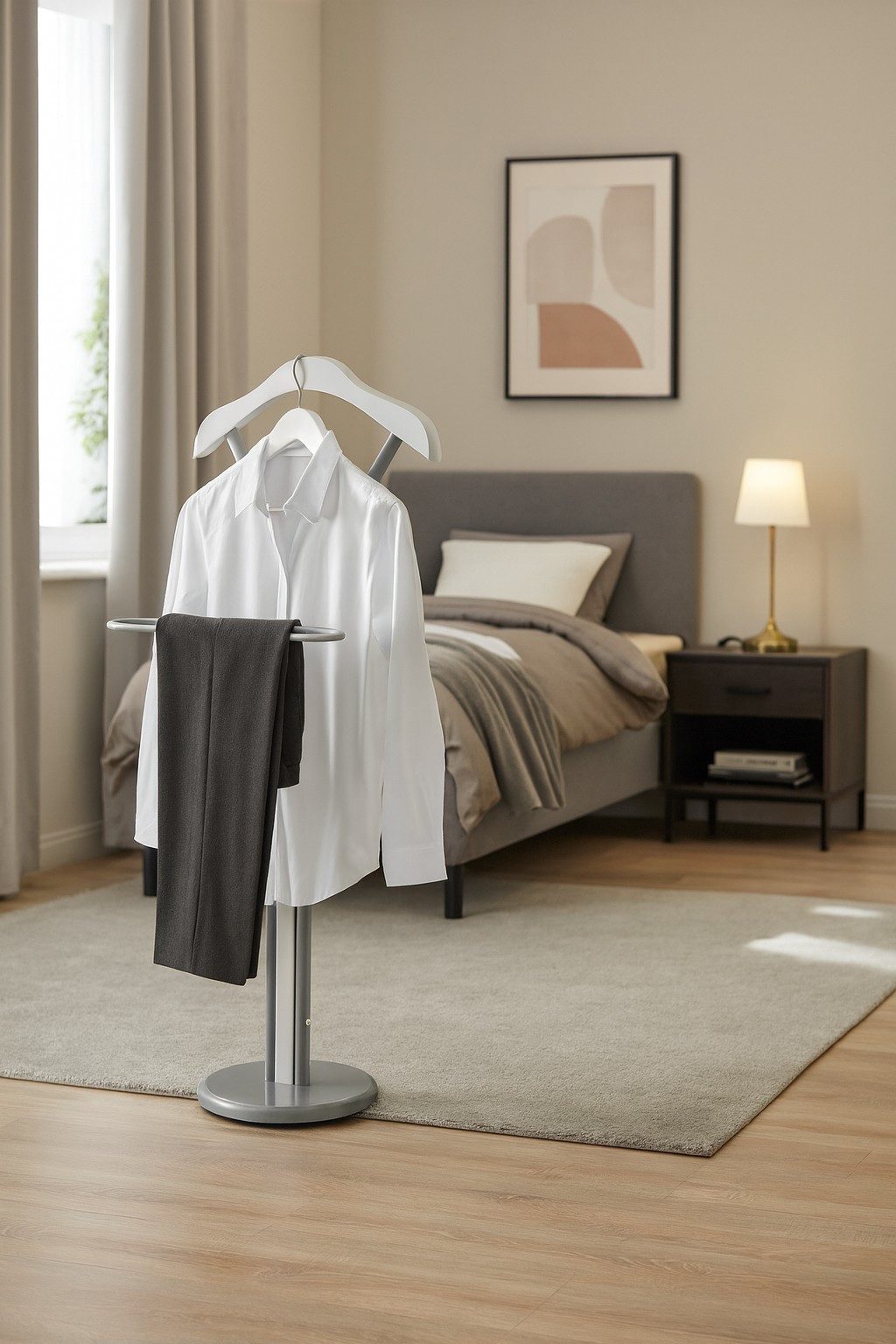 moebel-direkt-online Стойка камердинера Lorenzo, (Hochwertige Verarbeitung, In drei aktuellen Farbkombinationen), Höhe 108 cm