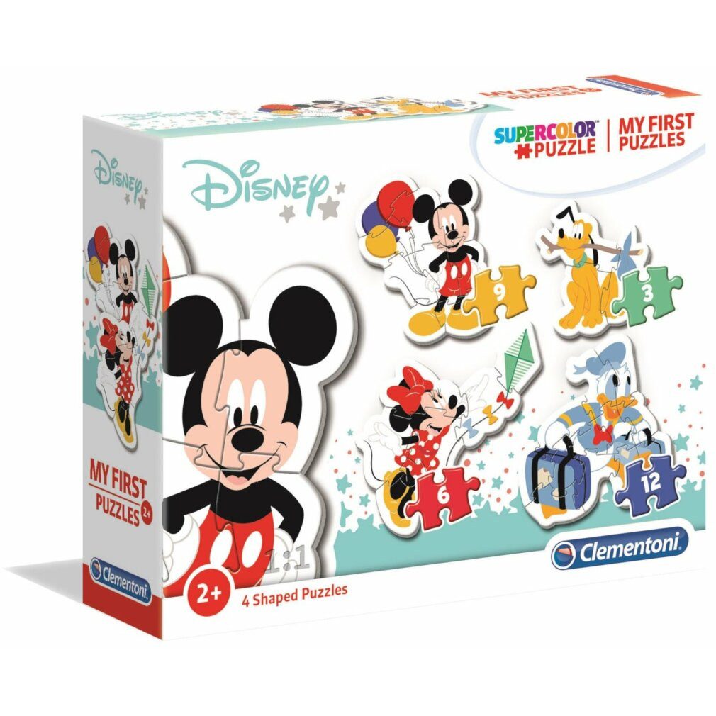 Clementoni® Puzzle Disney Mickey My First Puzzle 3-6-9-12tlg., Puzzleteile