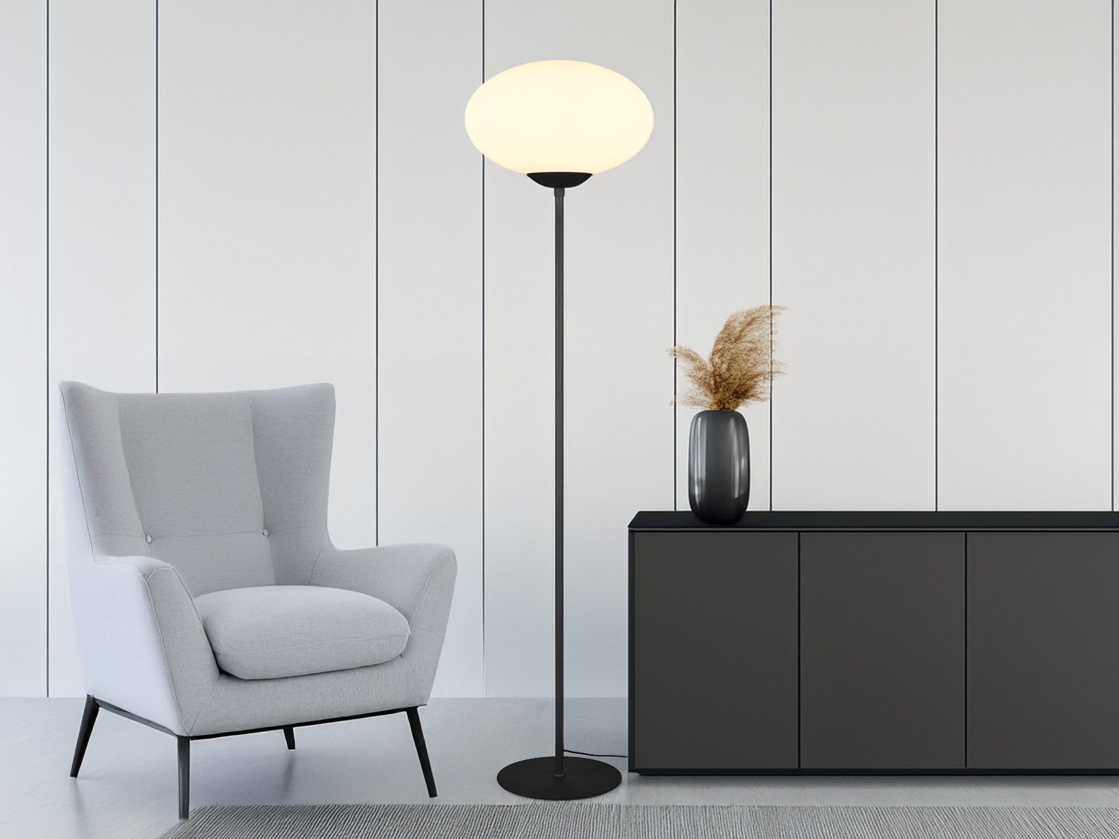 TRIO Leuchten LED Stehlampe, Dimmfunktion, LED wechselbar, Warmweiß, Design günstig online kaufen