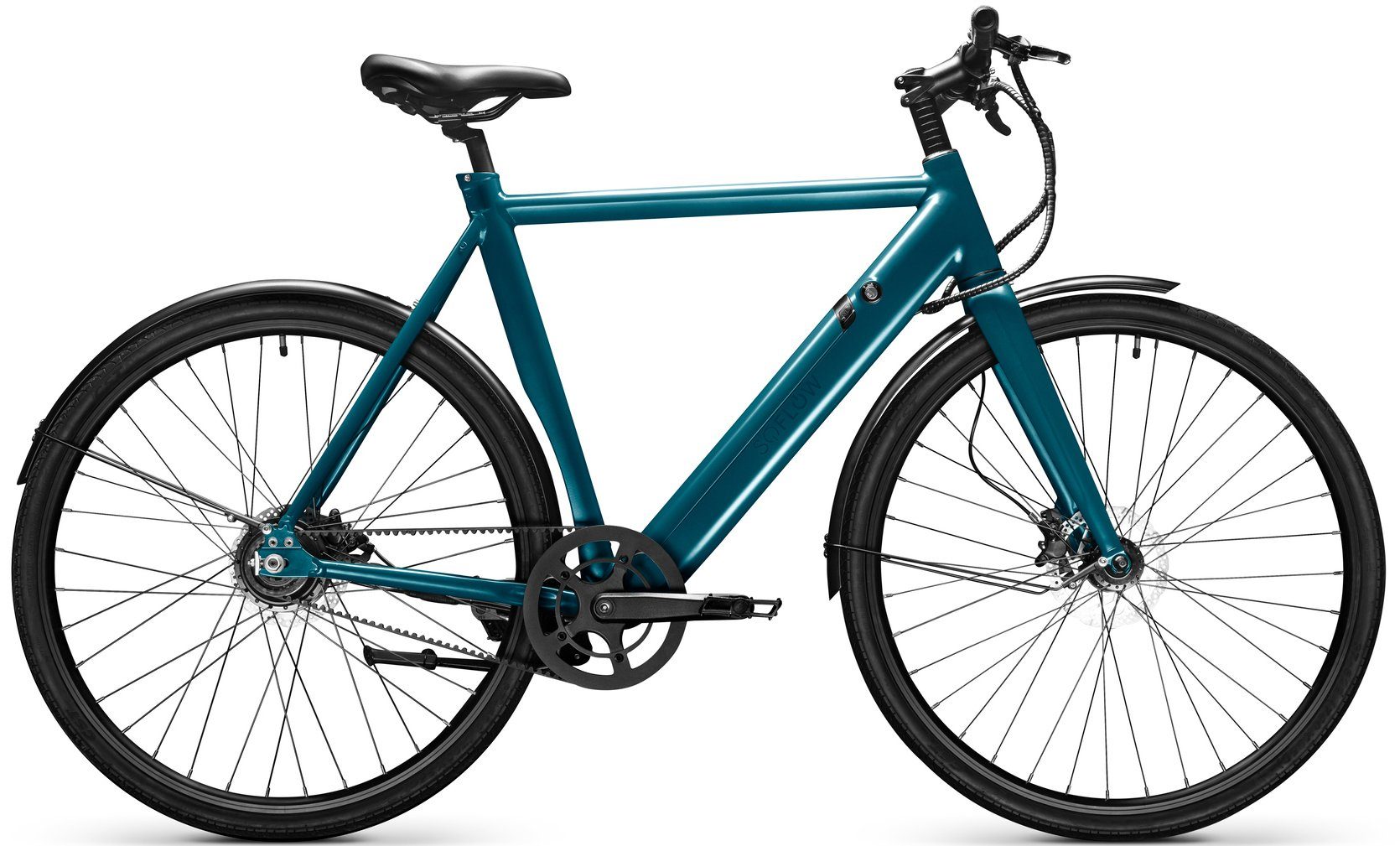 soflow E-Bike SO Bike, ohne Schaltung, Heckmotor, Pedelec für Damen u. Herren, Carbon Drive Riemen-Antriebssystem
