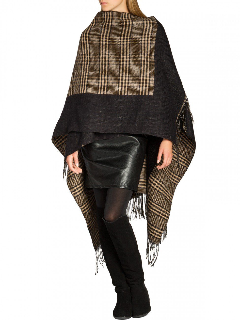 Caspar Poncho Caspar PON012 Damen Poncho