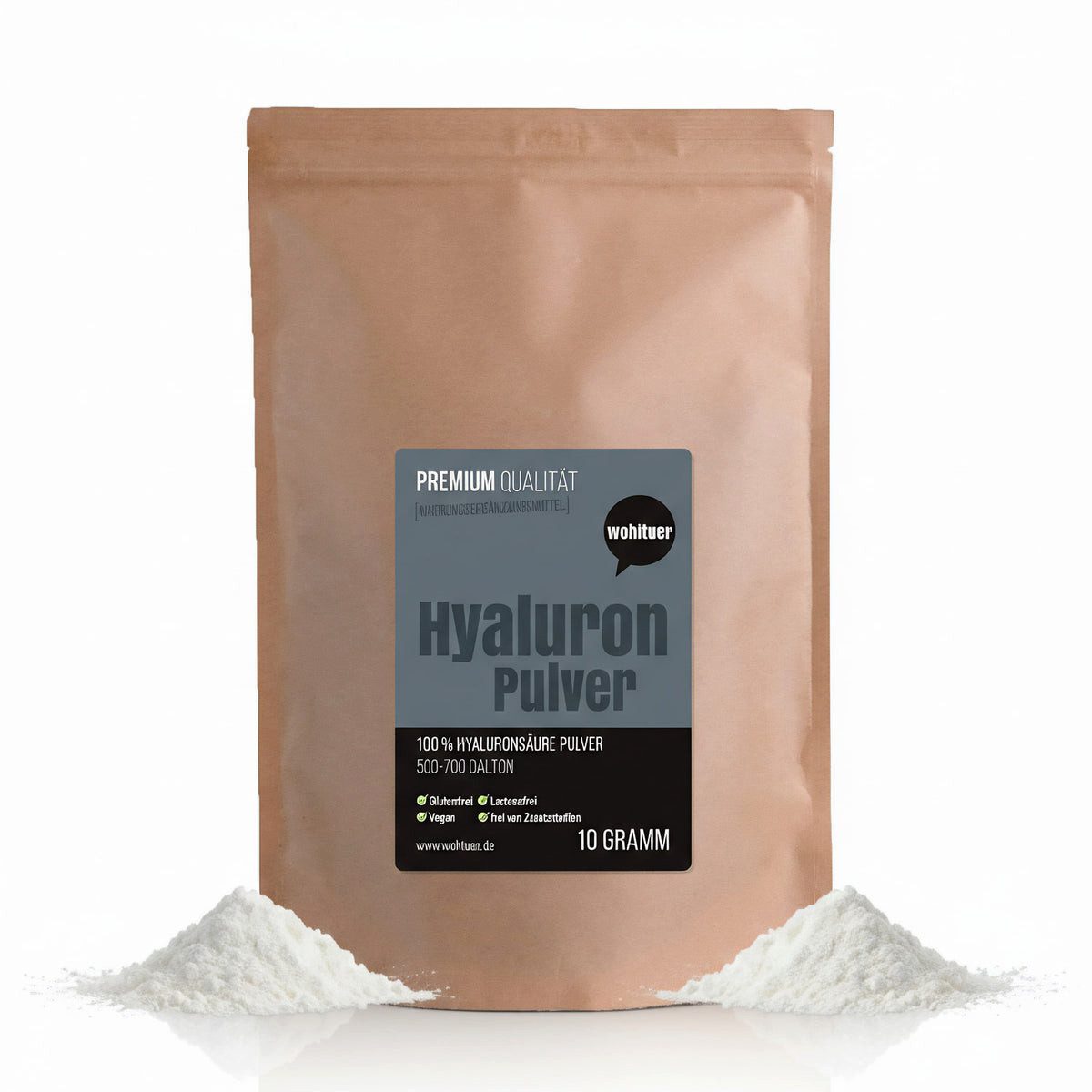 WOH Wohltuer Premium Hyaluron Pulver Pulver, 1 er 10 g