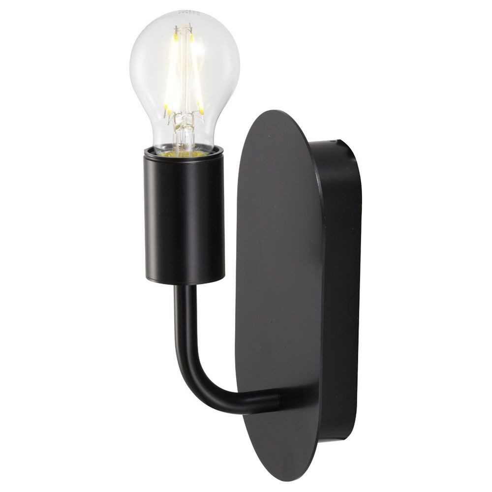 SLV Wandleuchte Wandleuchte Fitu in Schwarz E27