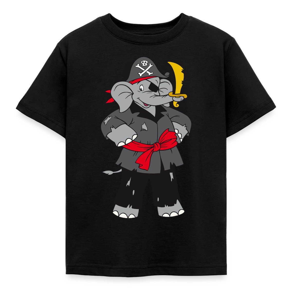 T-Shirt Benjamin Blümchen Als Pirat Kinder T-Shirt