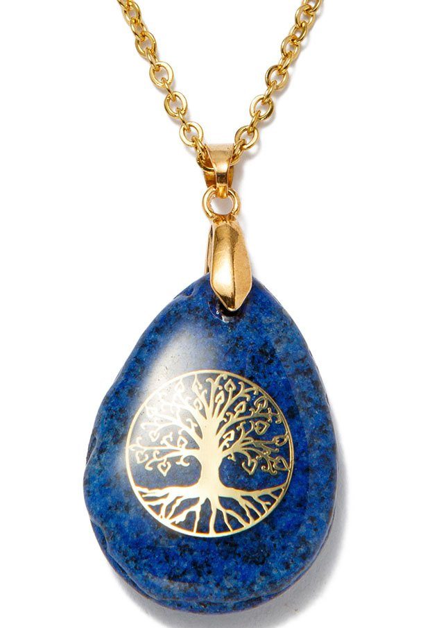 Kette mit Anhänger Schmuck Geschenk Lebensbaum